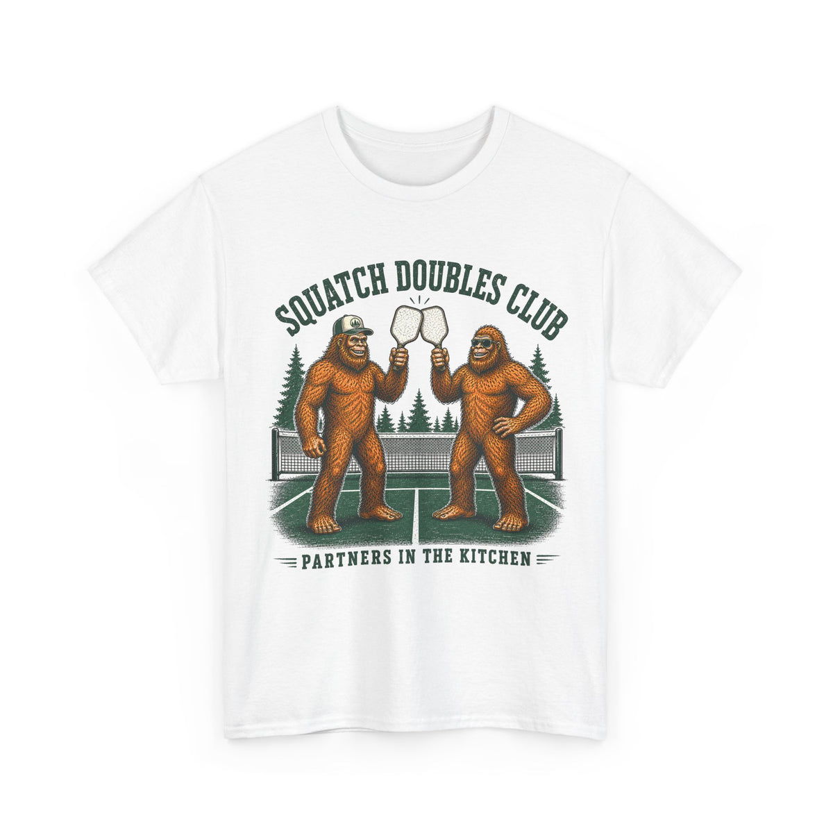 Squatch Doubles Club Bigfoot Pickleball T-Shirt