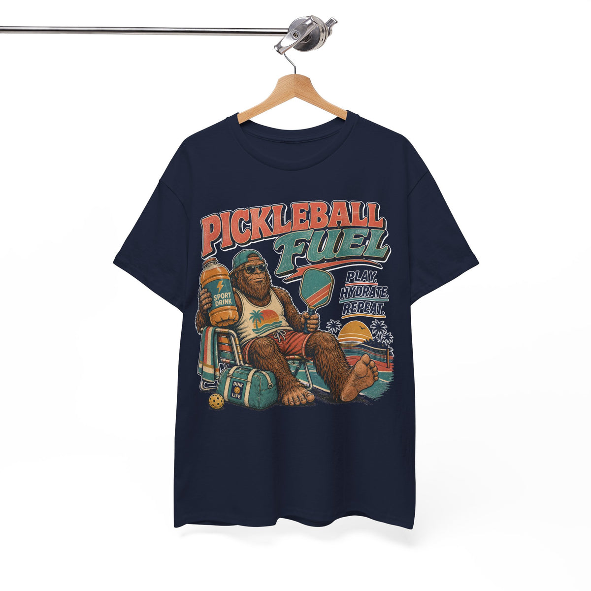 Bigfoot Pickleball Fuel Summer Sports T-Shirt