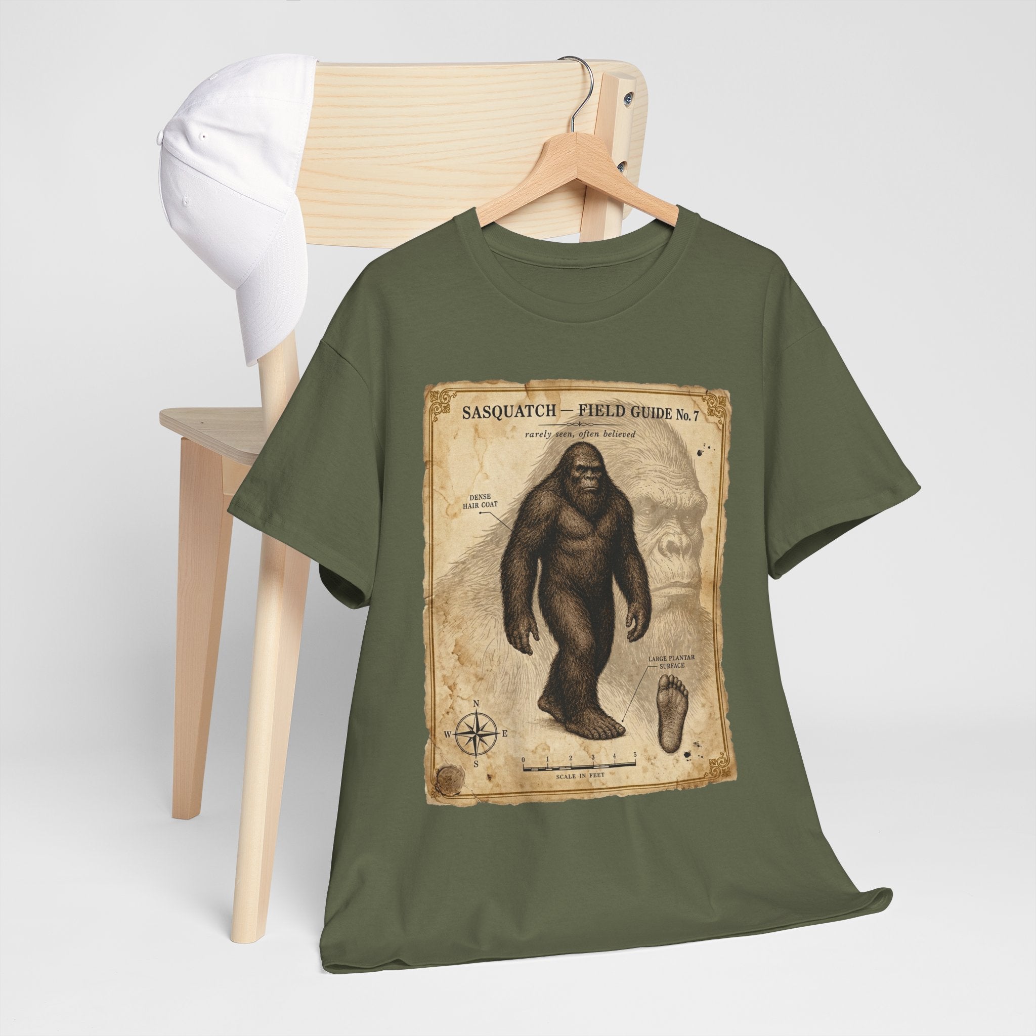 Sasquatch Species Study T-Shirt – Vintage Museum Field Guide Graphic Tee