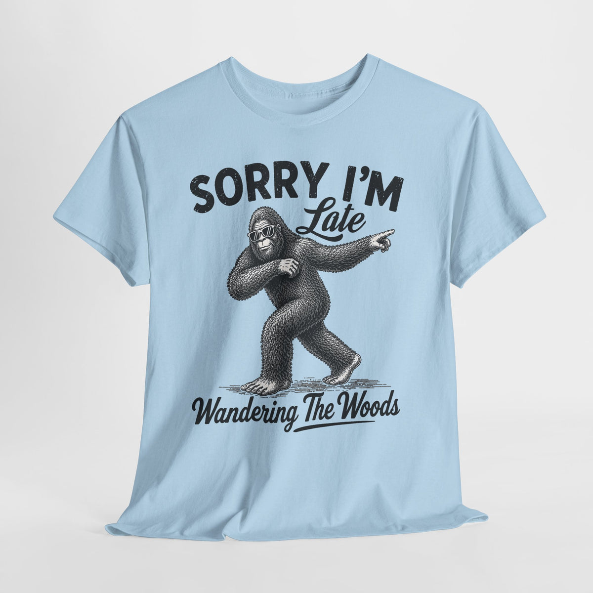 Sorry I'm Late Bigfoot T-Shirt – Wandering The Woods Vintage Sasquatch Tee