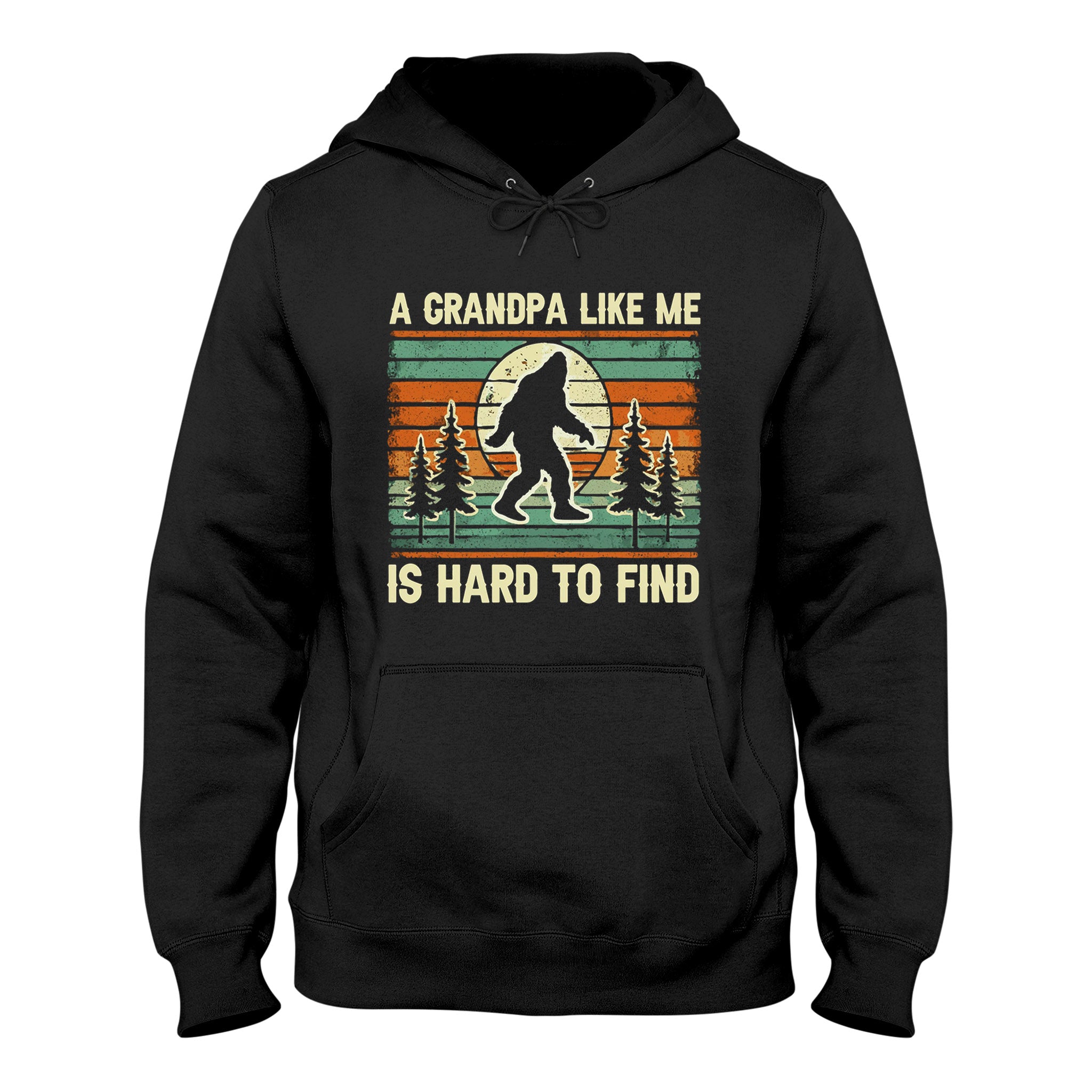 Funny Grandpa Bigfoot Hoodie, Retro Sasquatch Graphic Hoodie, Unisex Hoodie for Men Women, Gift for Grandpa