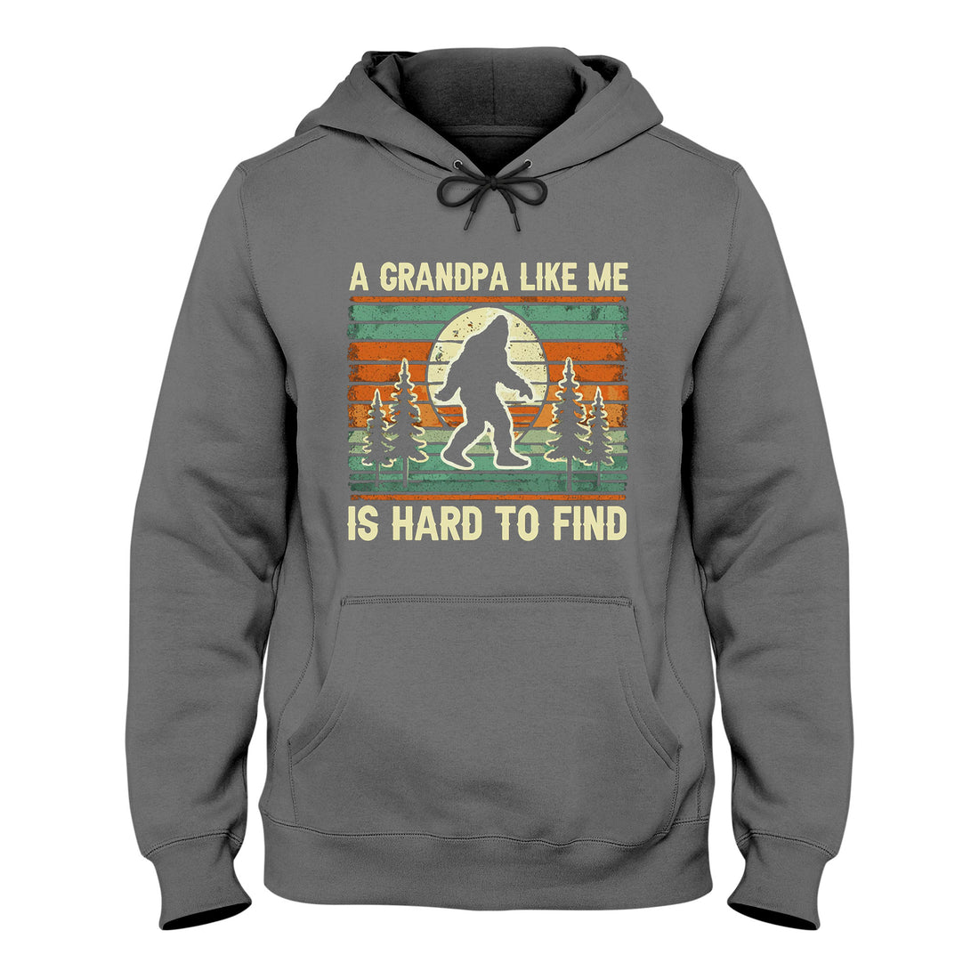 Funny Grandpa Bigfoot Hoodie, Retro Sasquatch Graphic Hoodie, Unisex Hoodie for Men Women, Gift for Grandpa