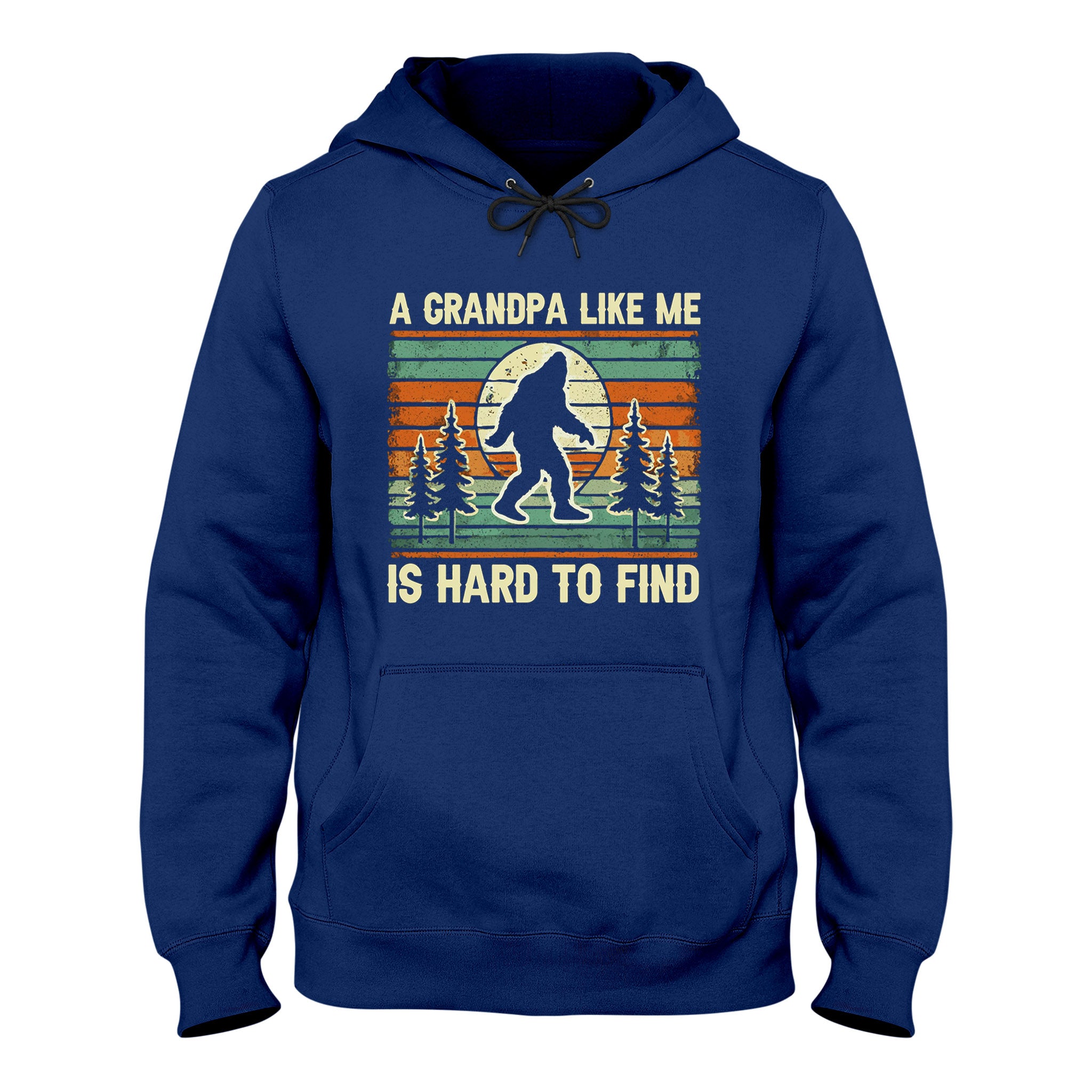 Funny Grandpa Bigfoot Hoodie, Retro Sasquatch Graphic Hoodie, Unisex Hoodie for Men Women, Gift for Grandpa