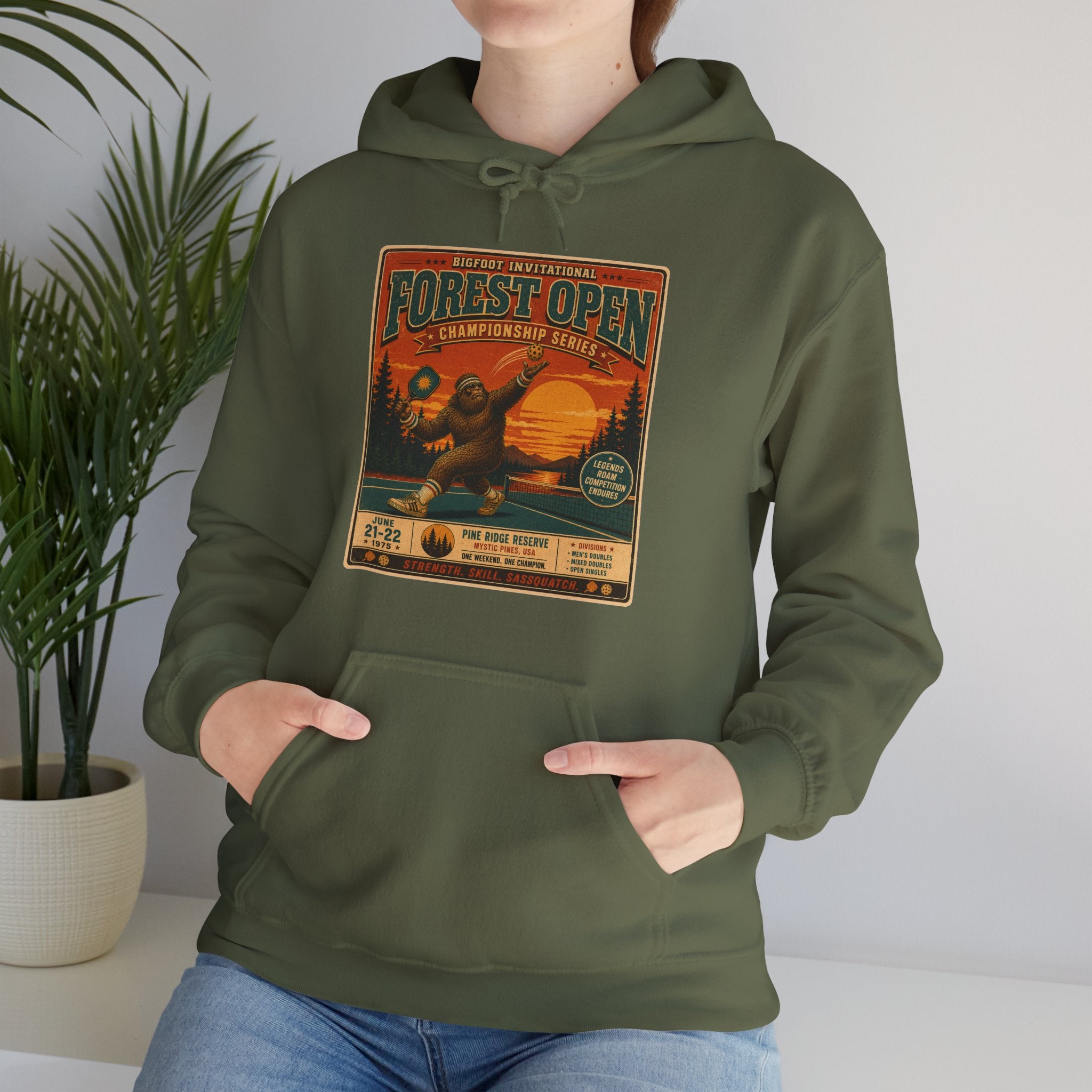 Bigfoot Invitational Forest Open Pickleball Hoodie