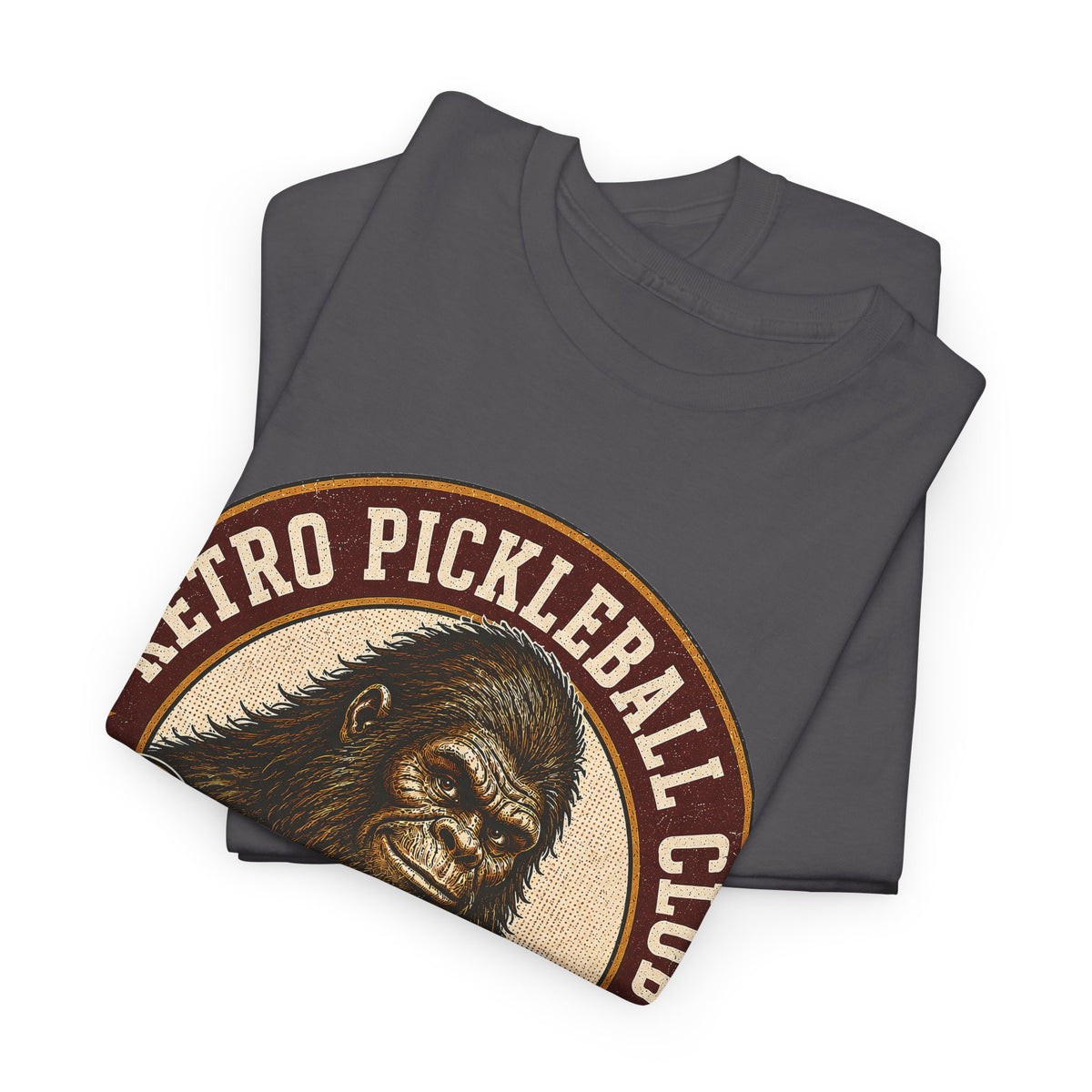 Retro Pickleball Club Bigfoot Emblem T-Shirt