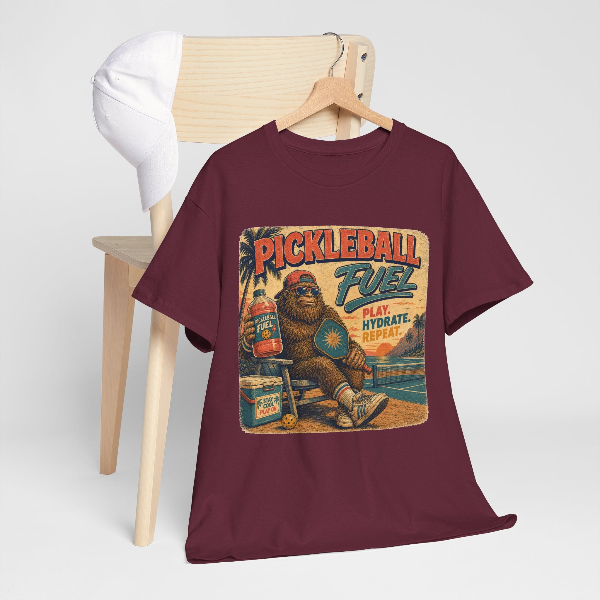 Bigfoot Pickleball Fuel Summer Sports T-Shirt