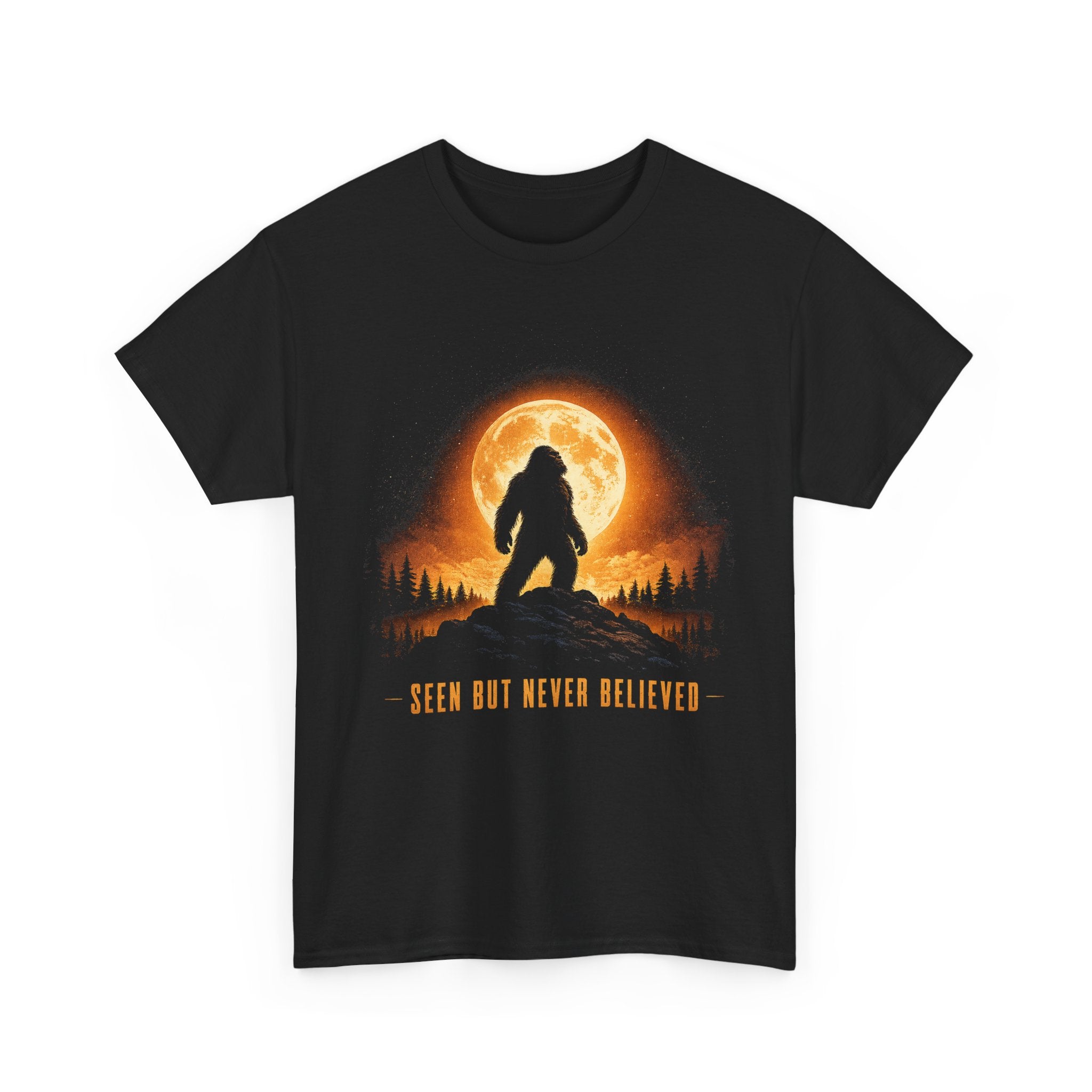 Bigfoot Moon Howl T-Shirt – Atmospheric Gradient Sky Graphic Tee