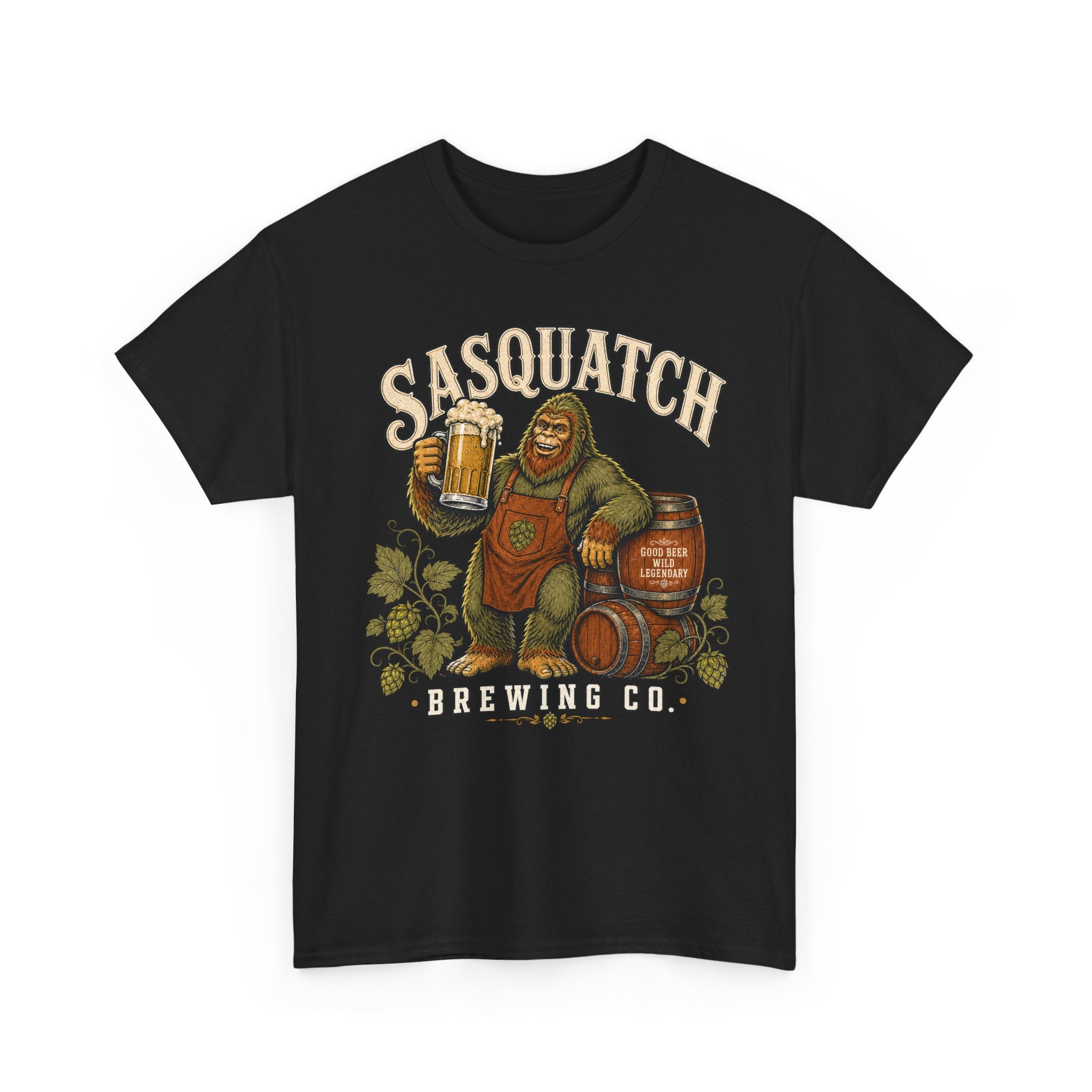 Sasquatch Brewing Co. T-Shirt – Vintage Bigfoot Craft Beer Graphic Tee