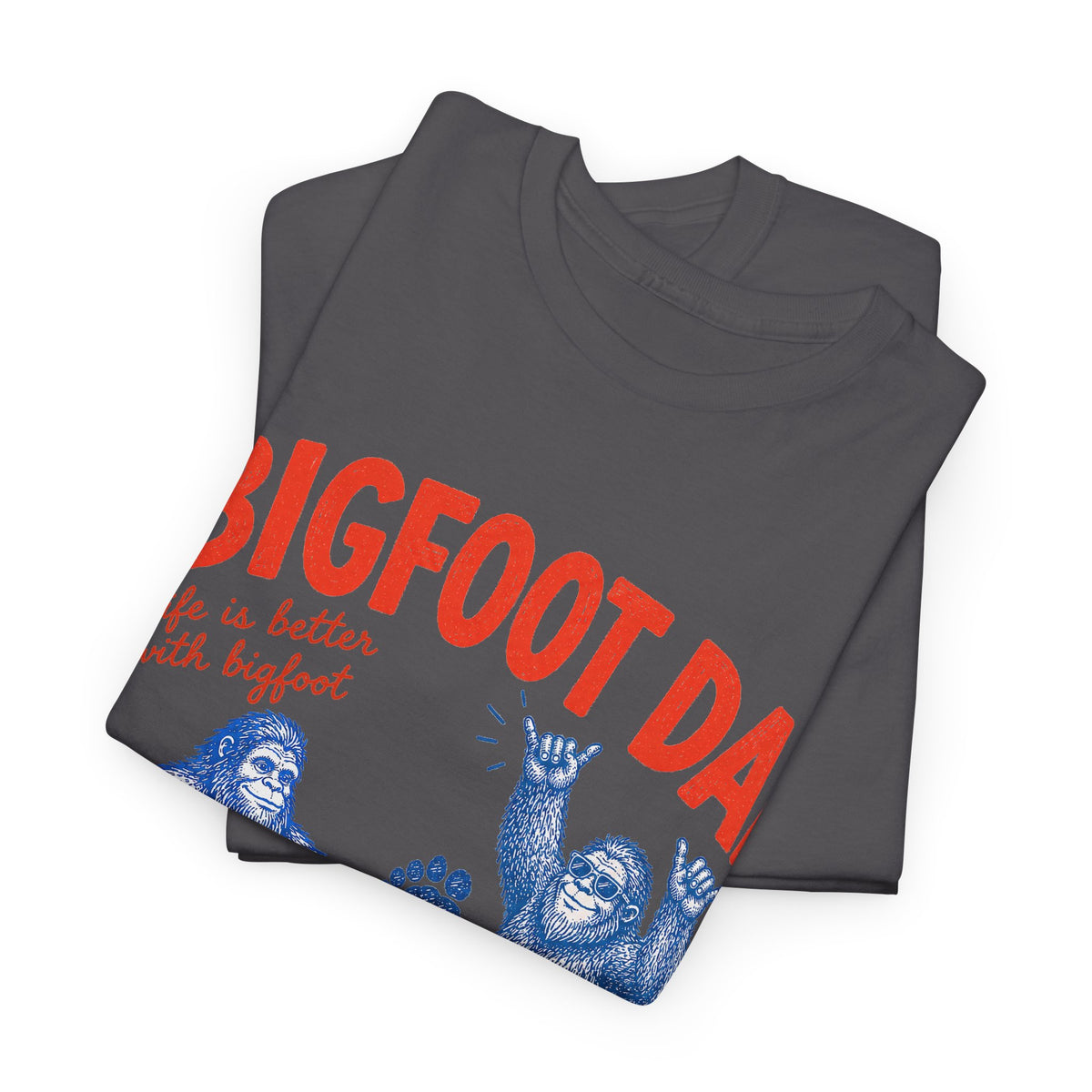 Bigfoot Dad Club T-Shirt – Funny Sasquatch Dad Vintage Graphic Tee