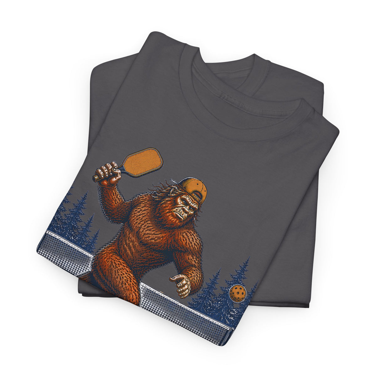 Squatch On Serve Bigfoot Pickleball T-Shirt