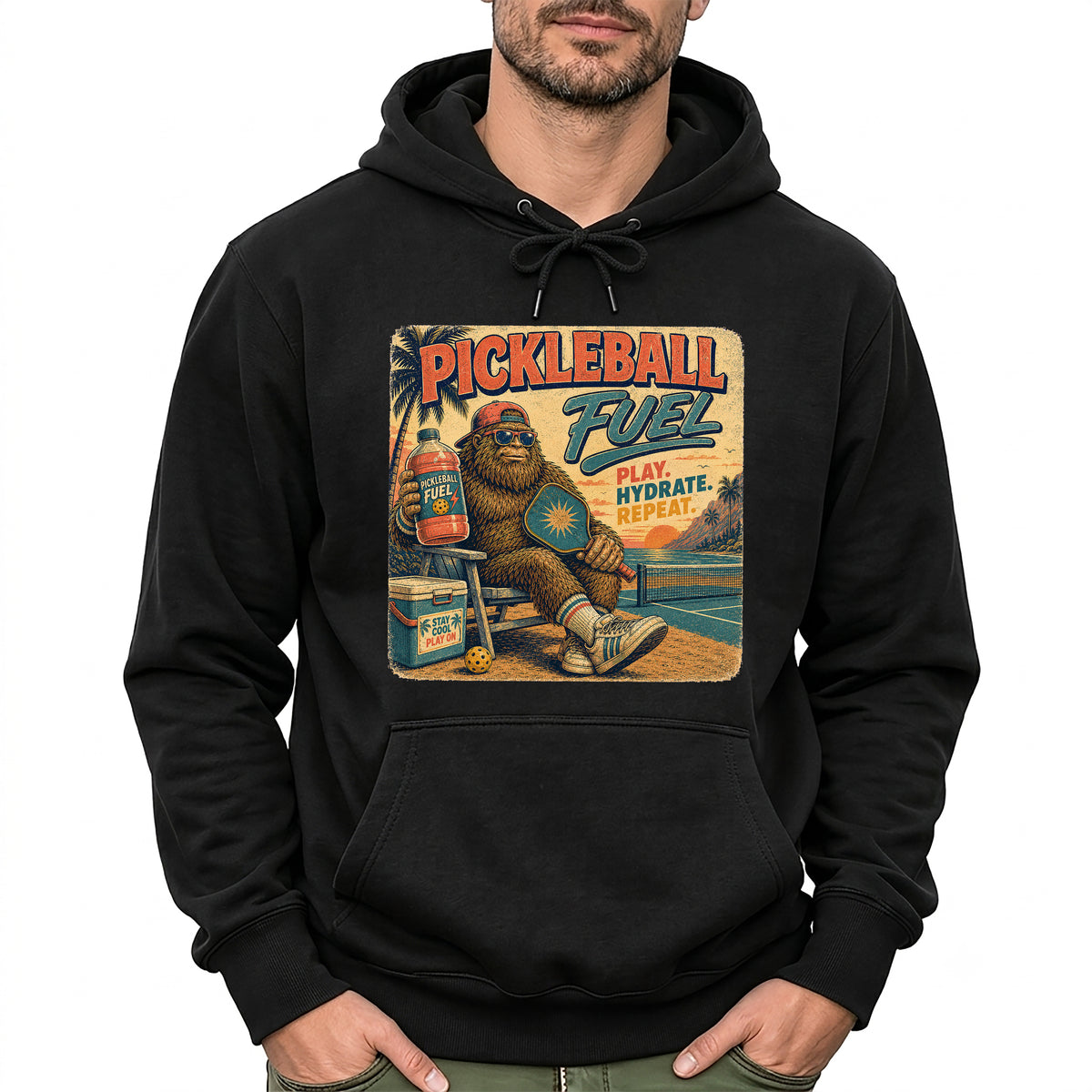 Bigfoot Pickleball Fuel Summer Sports Hoodie