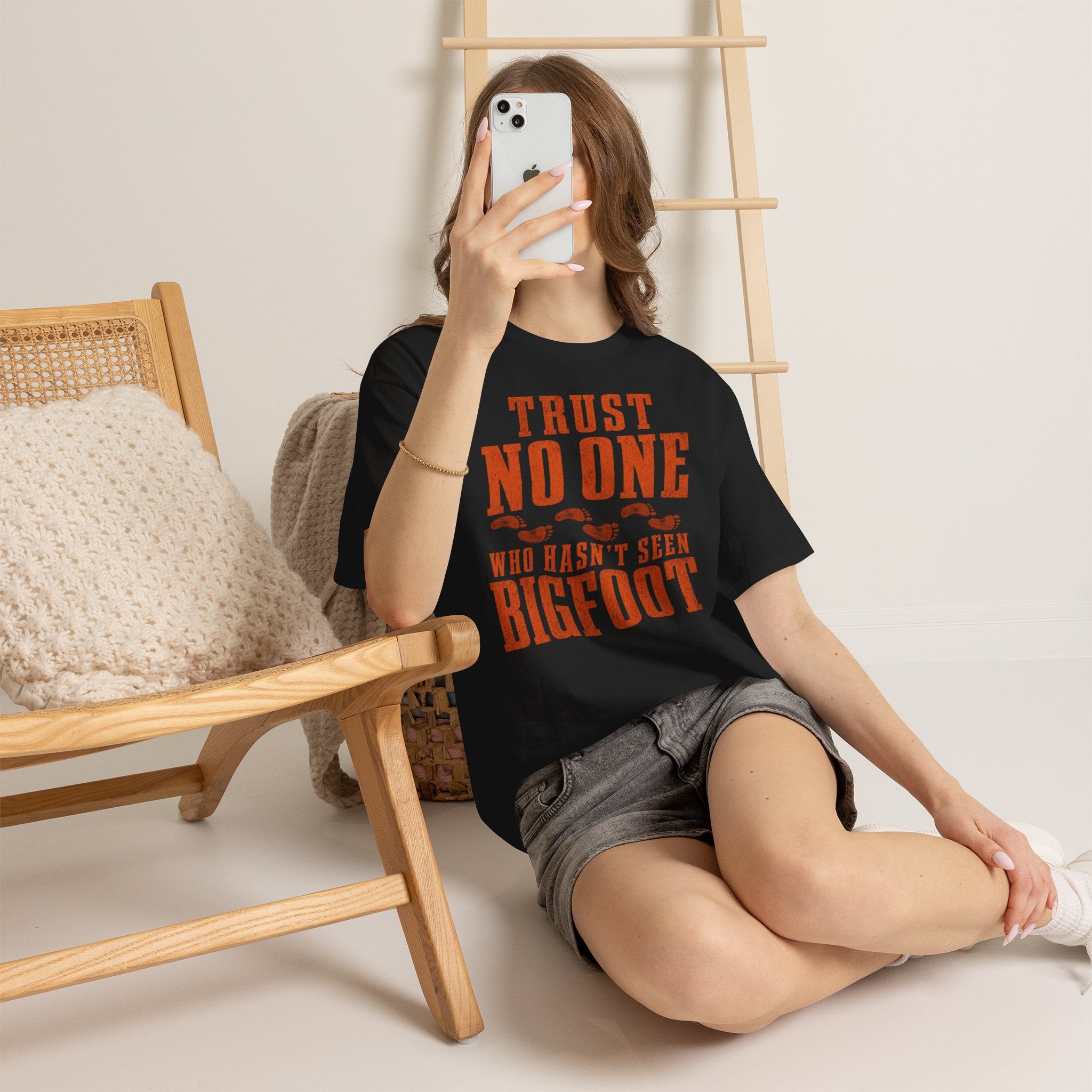Trust No One Who Hasn't Seen Bigfoot T-Shirt – Bold Statement Graphic Tee