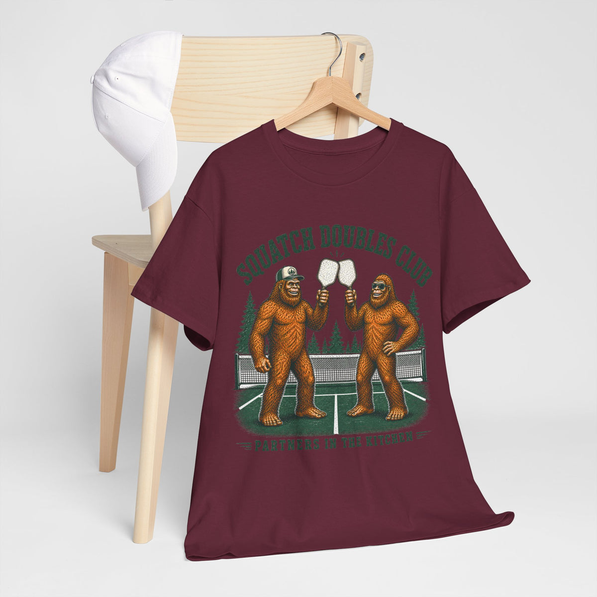 Squatch Doubles Club Bigfoot Pickleball T-Shirt