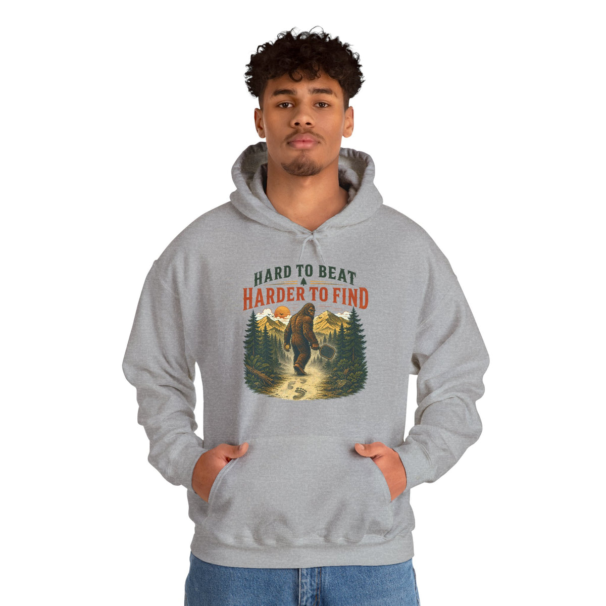 Bigfoot Hard to Beat Harder to Find Pickleball Hoodie