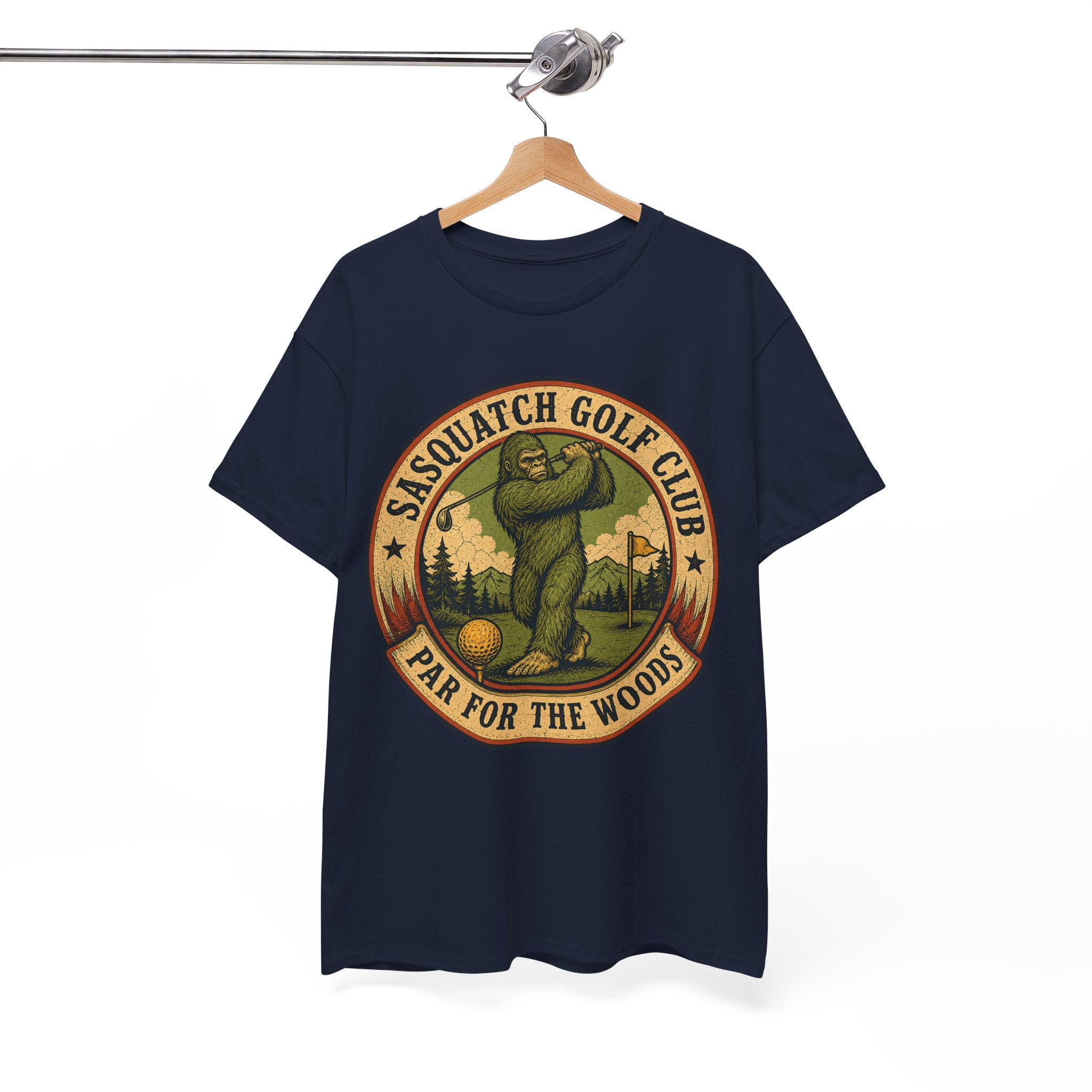 Sasquatch Golf Club T-Shirt – Funny Bigfoot Golfing Graphic Tee