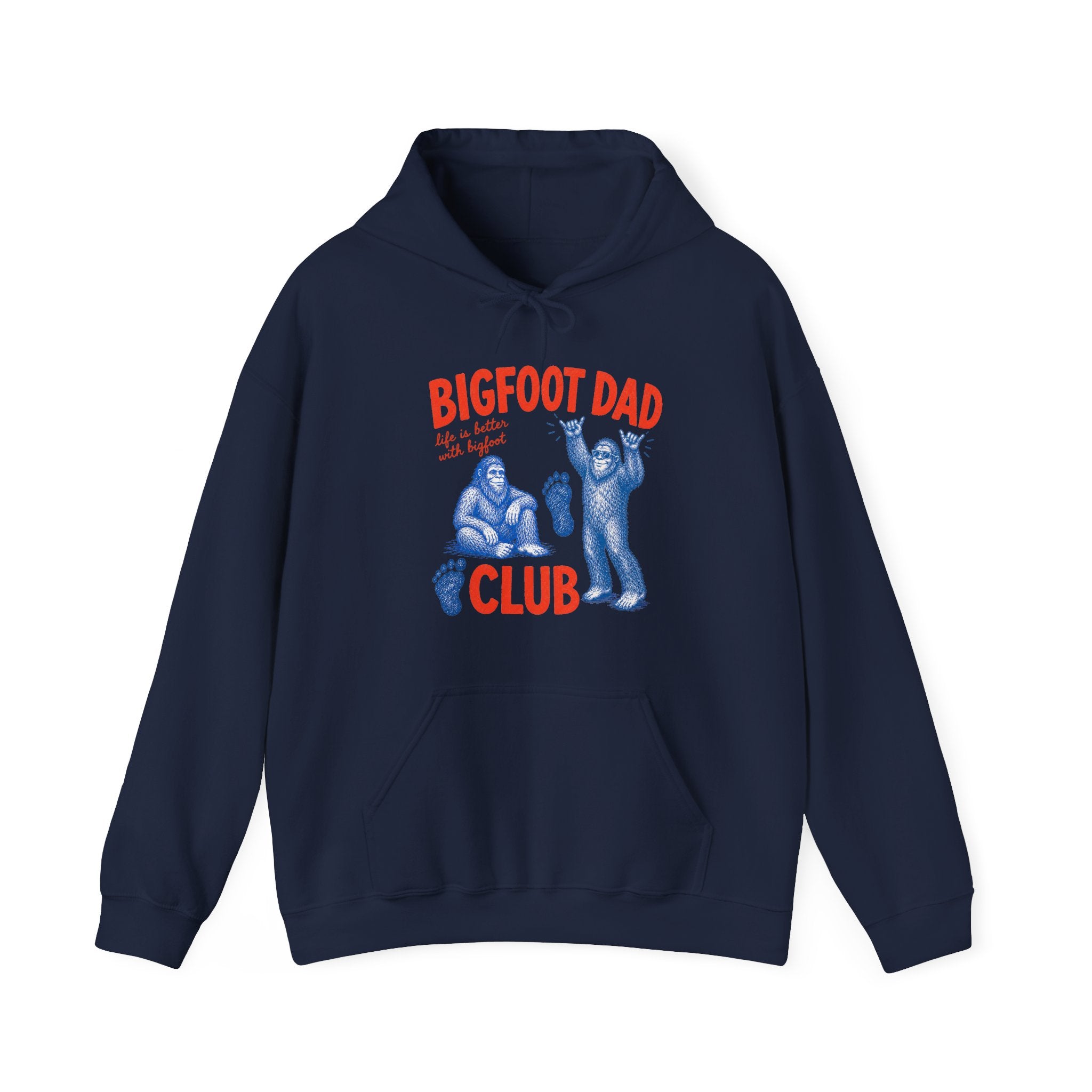 Bigfoot Dad Club Hoodie – Funny Sasquatch Dad Vintage Graphic