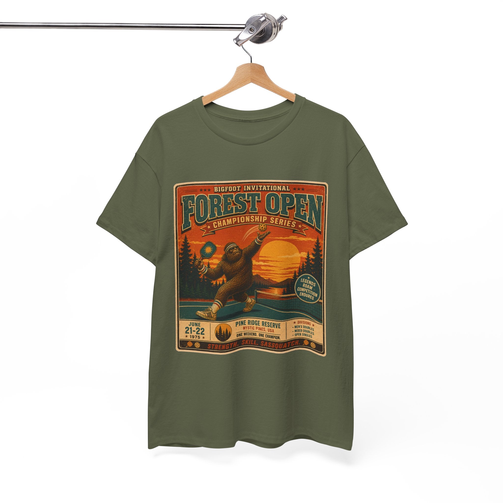 Bigfoot Invitational Forest Open Pickleball T-Shirt