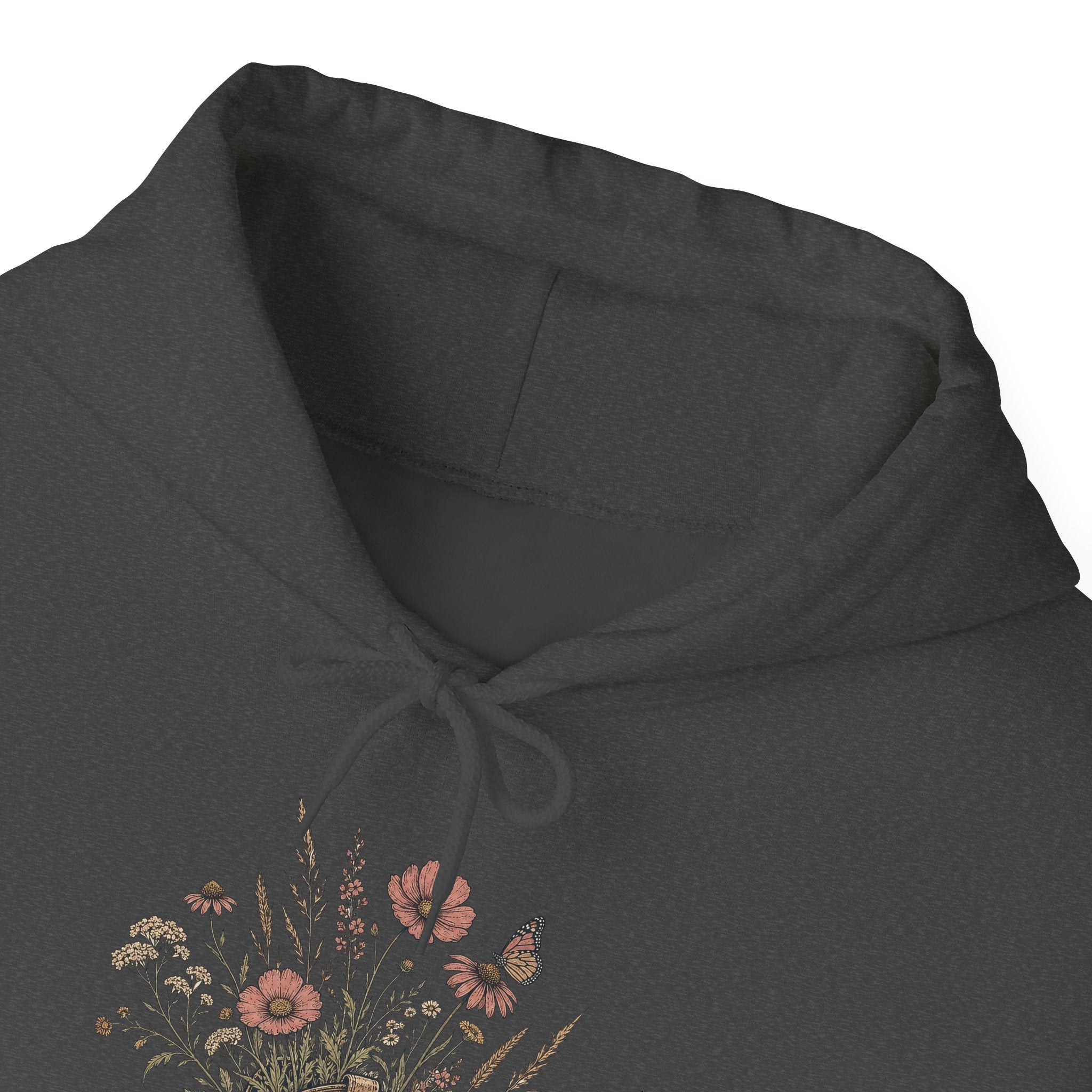 Grown Wild Cowboy Boot Wildflower Hoodie, Botanical Western Pullover Sweatshirt, Cowgirl Fleece Hoodie