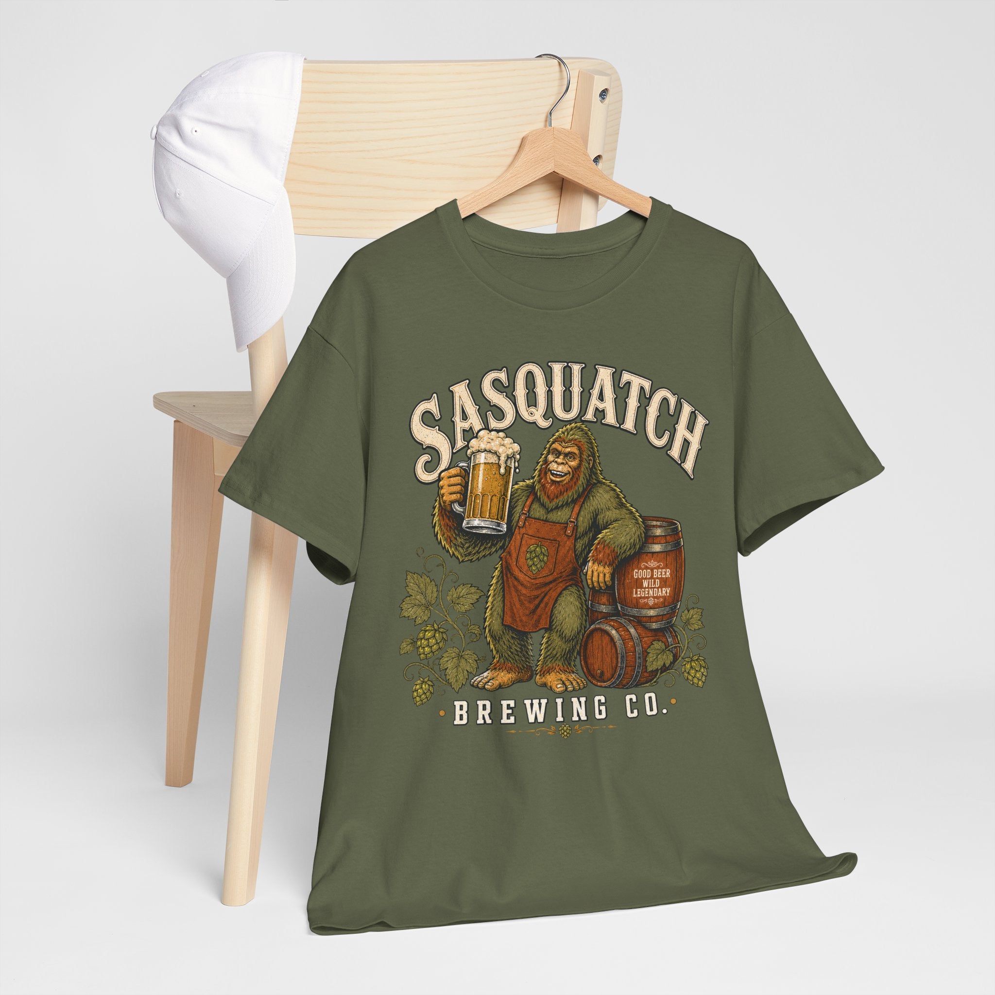 Sasquatch Brewing Co. T-Shirt – Vintage Bigfoot Craft Beer Graphic Tee