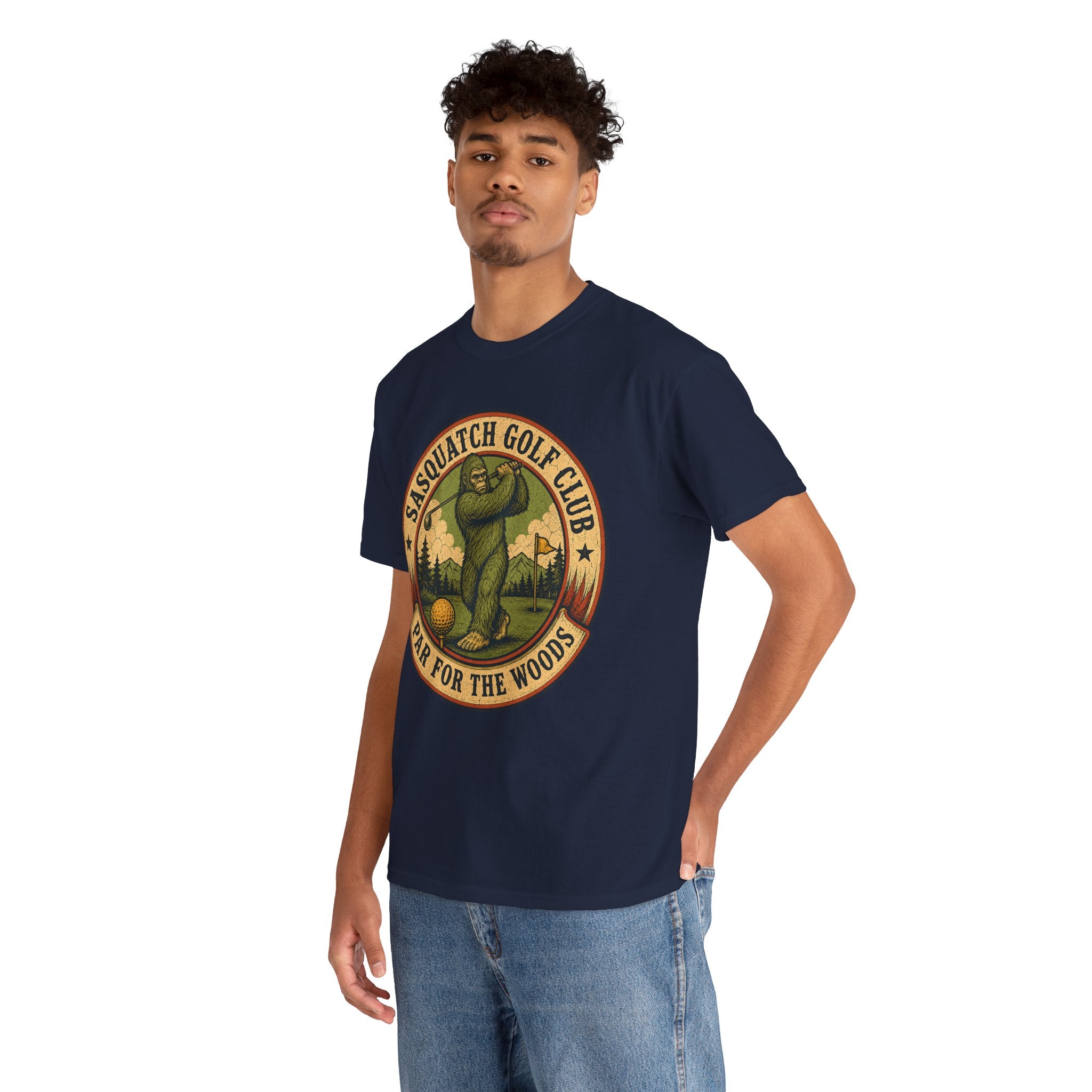 Sasquatch Golf Club T-Shirt – Funny Bigfoot Golfing Graphic Tee