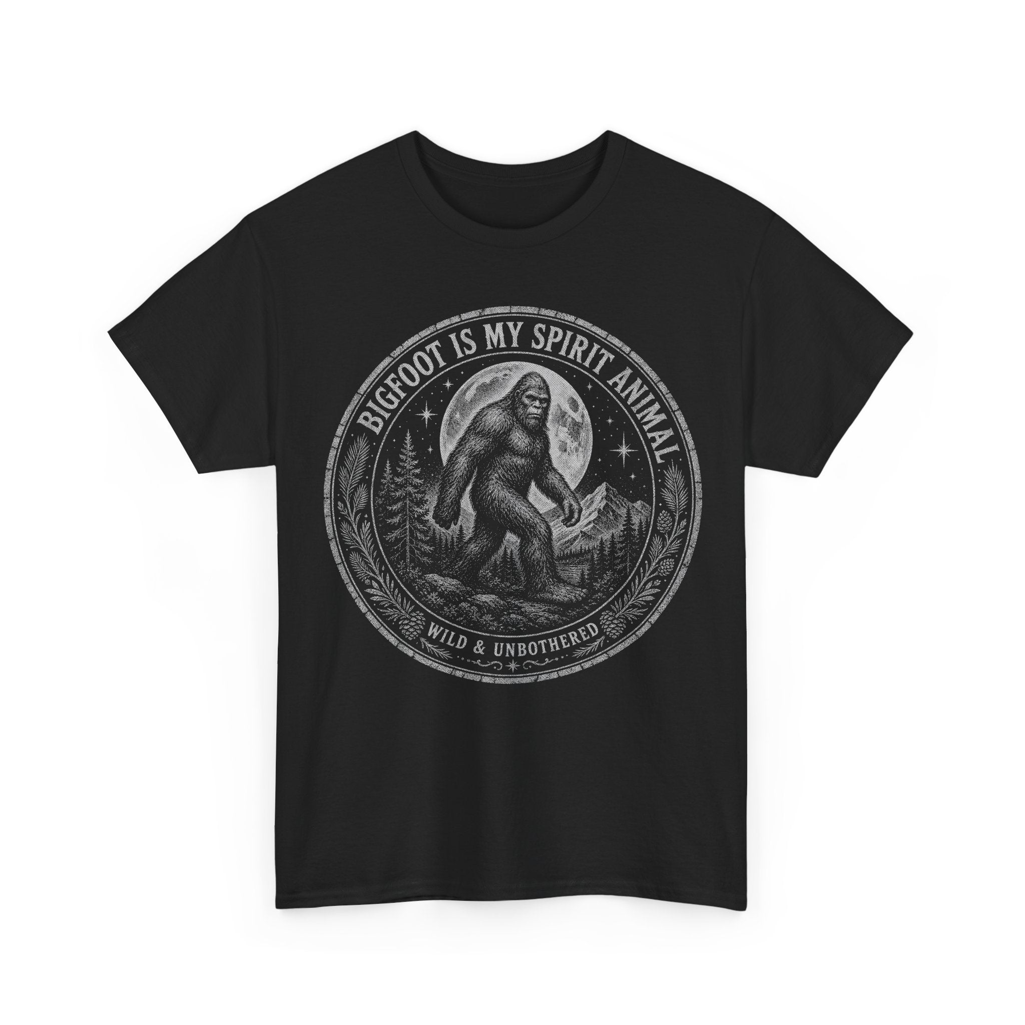 Bigfoot Is My Spirit Animal T-Shirt – Wild & Unbothered Graphic Tee