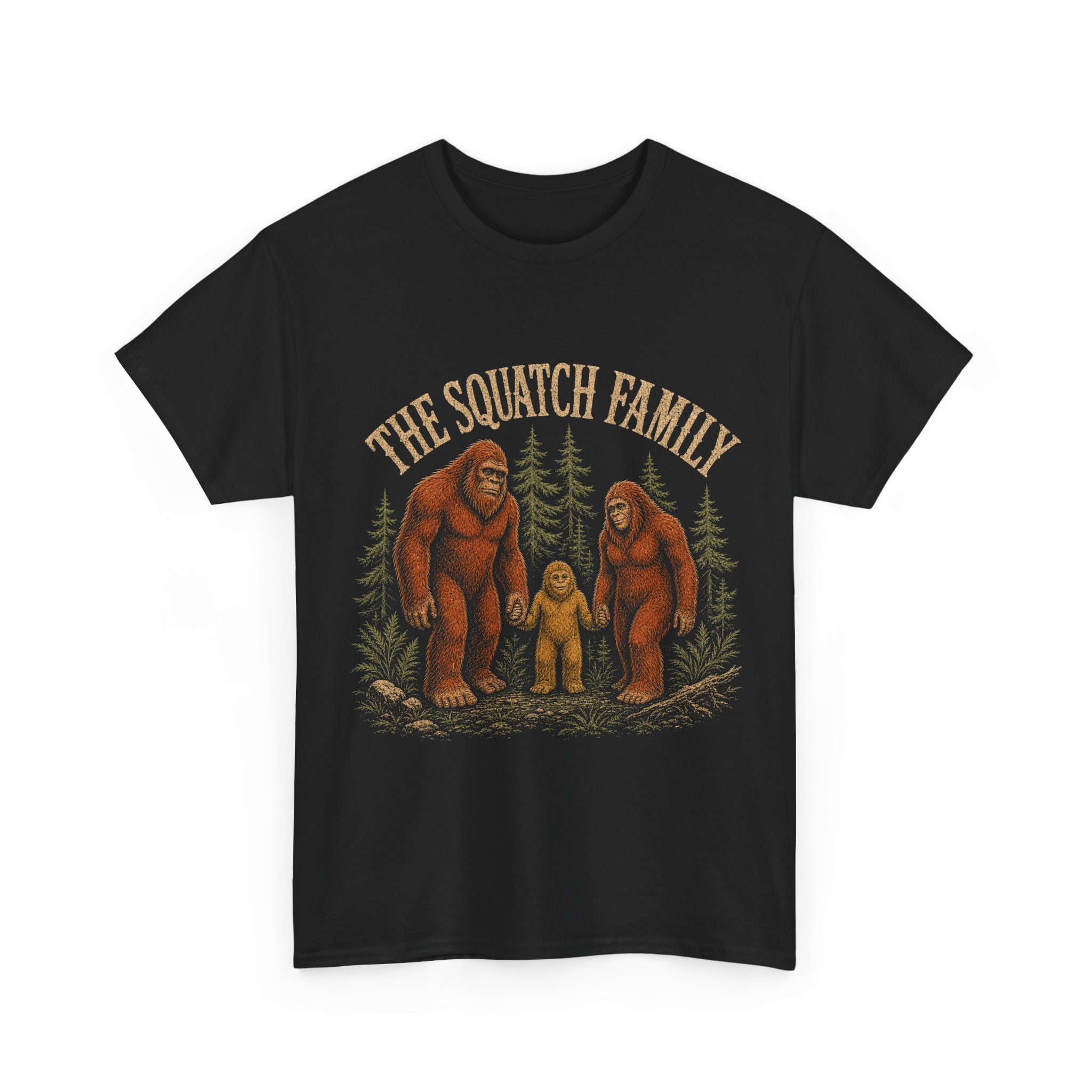The Squatch Family T-Shirt – Vintage Bigfoot Family Graphic Tee