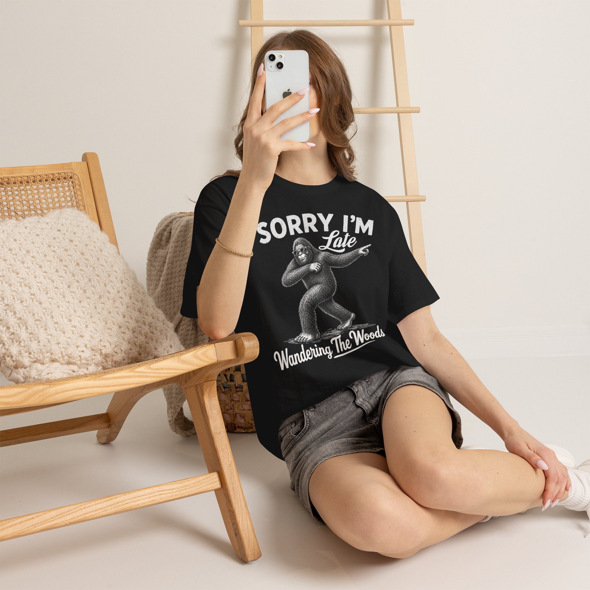 Sorry I'm Late Bigfoot T-Shirt – Wandering The Woods Vintage Sasquatch Tee