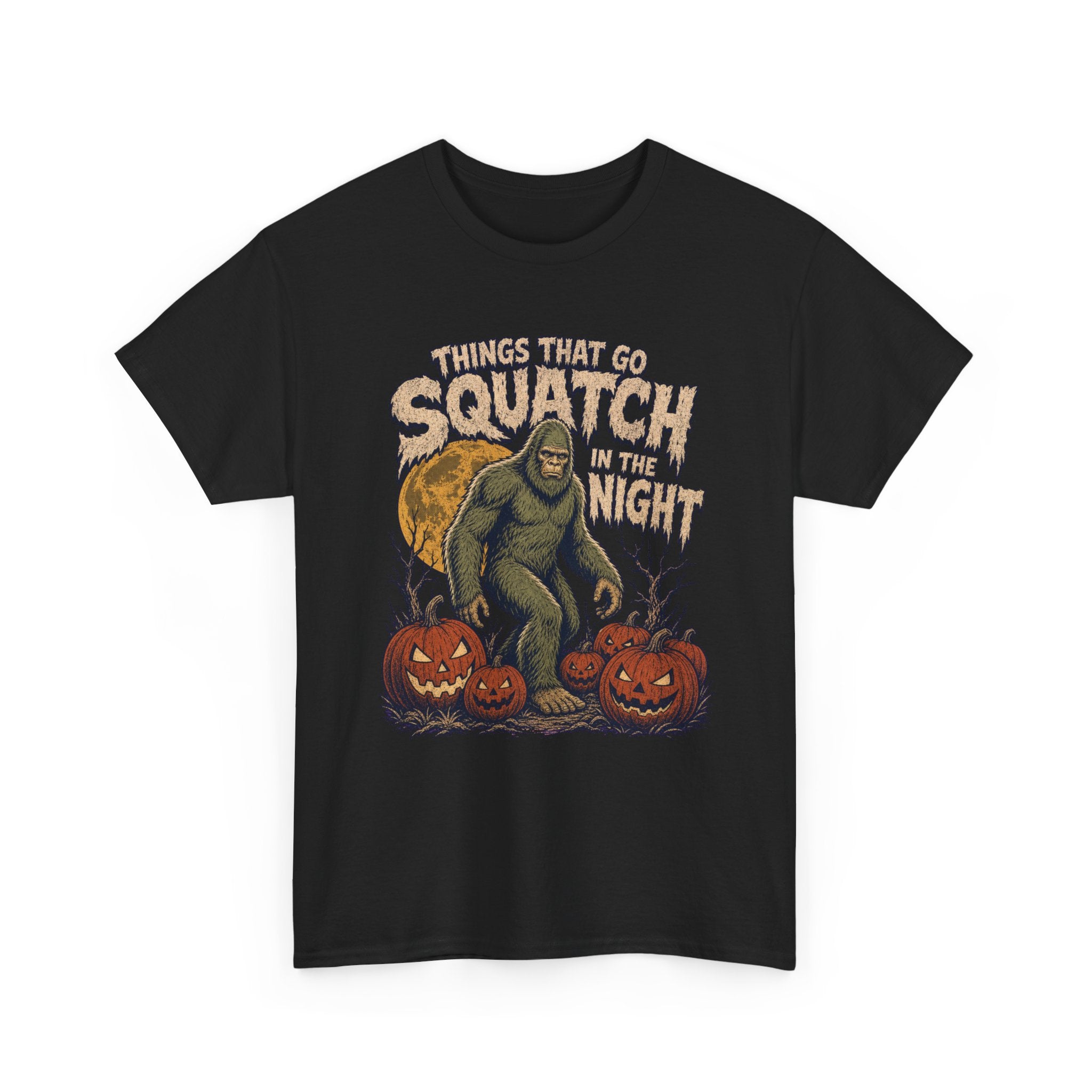 Things That Go Squatch In The Night T-Shirt – Bigfoot Halloween Tee