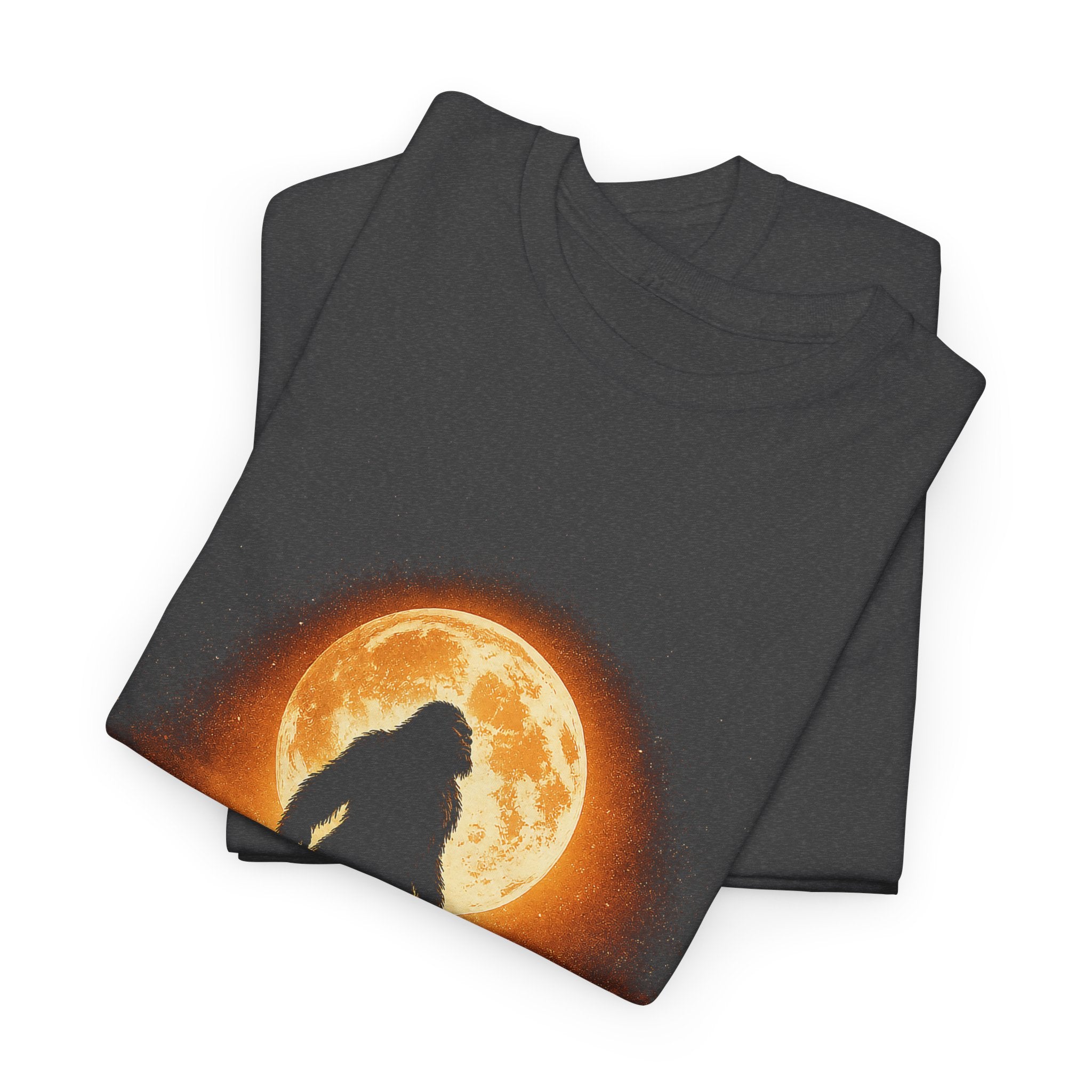 Bigfoot Moon Howl T-Shirt – Atmospheric Gradient Sky Graphic Tee