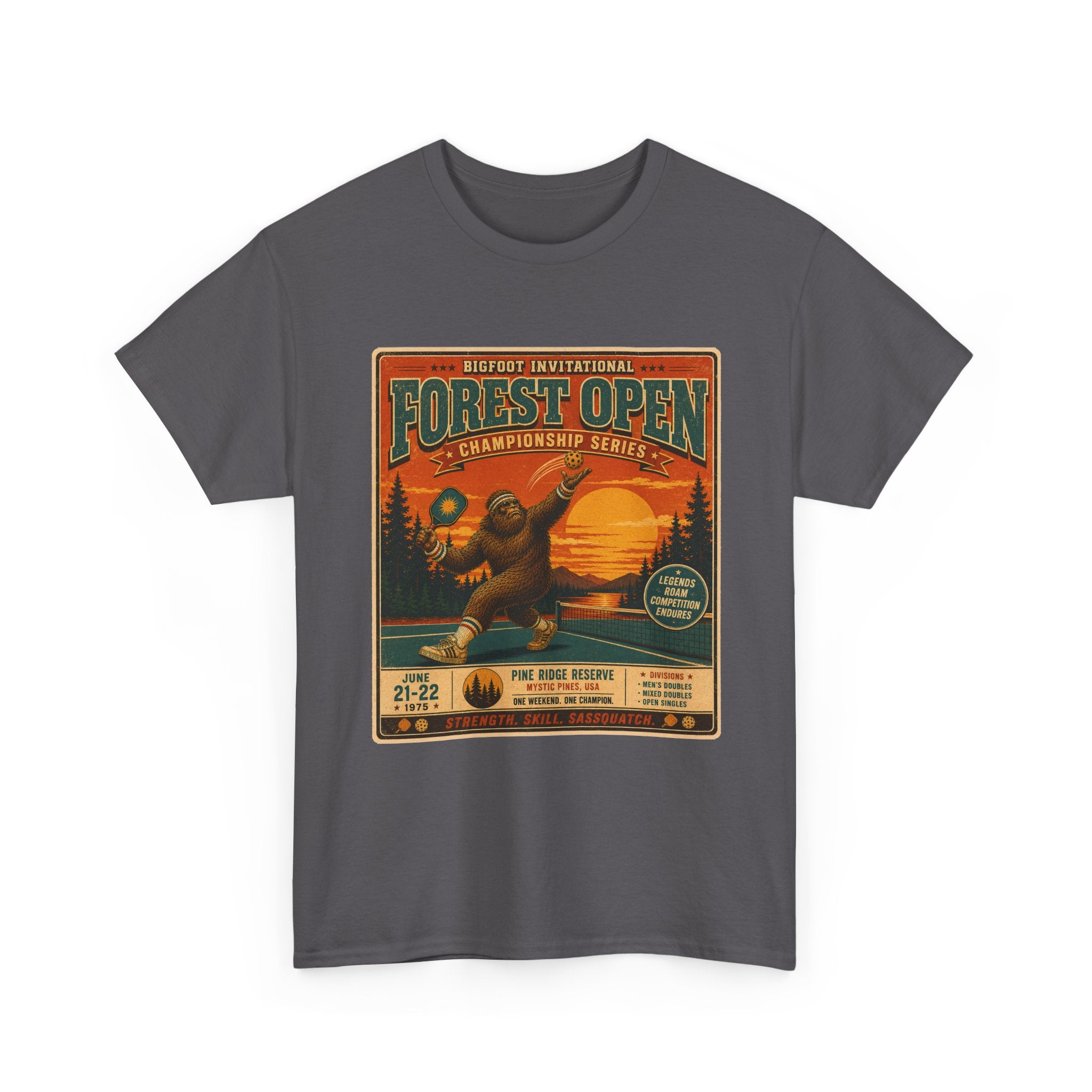 Bigfoot Invitational Forest Open Pickleball T-Shirt