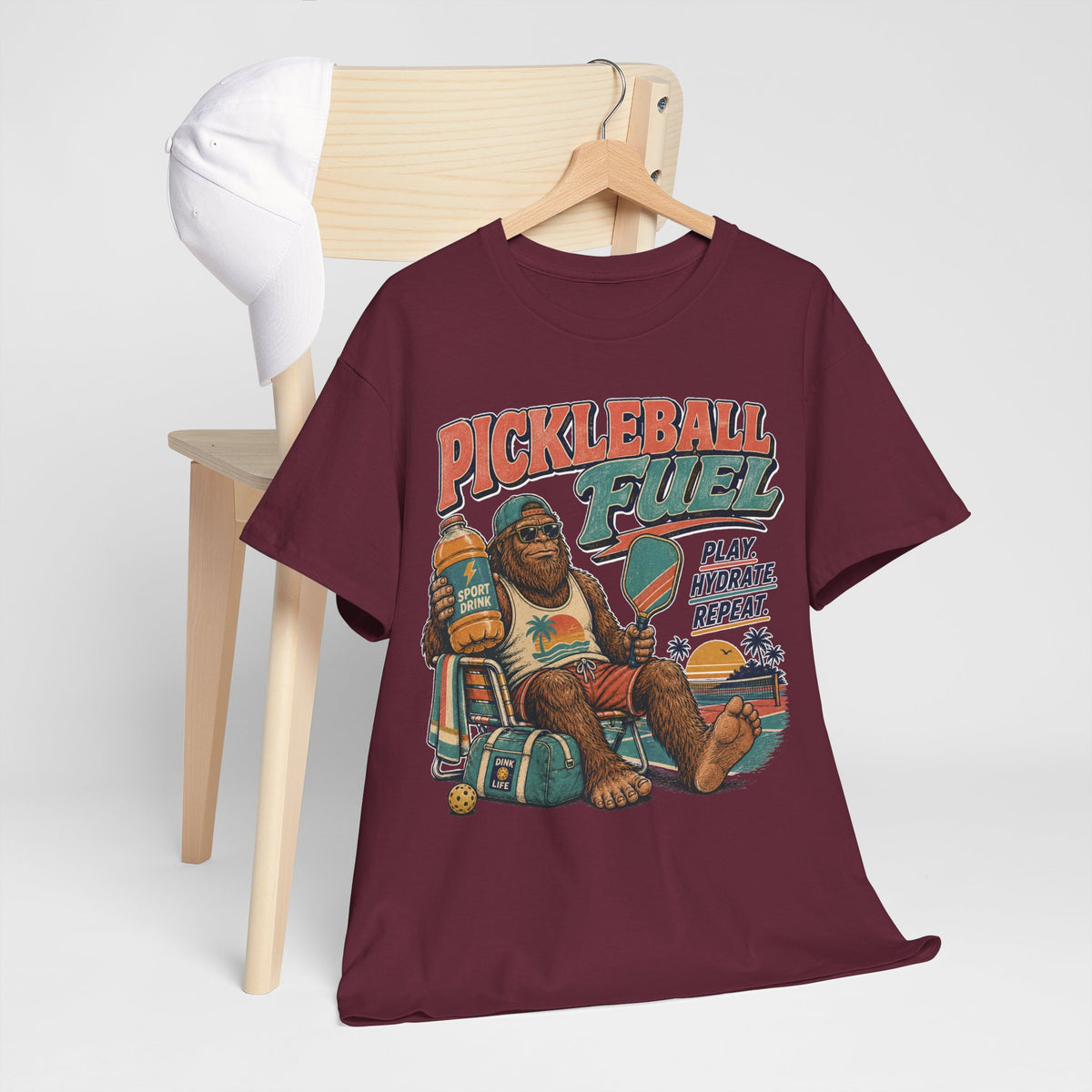 Bigfoot Pickleball Fuel Summer Sports T-Shirt