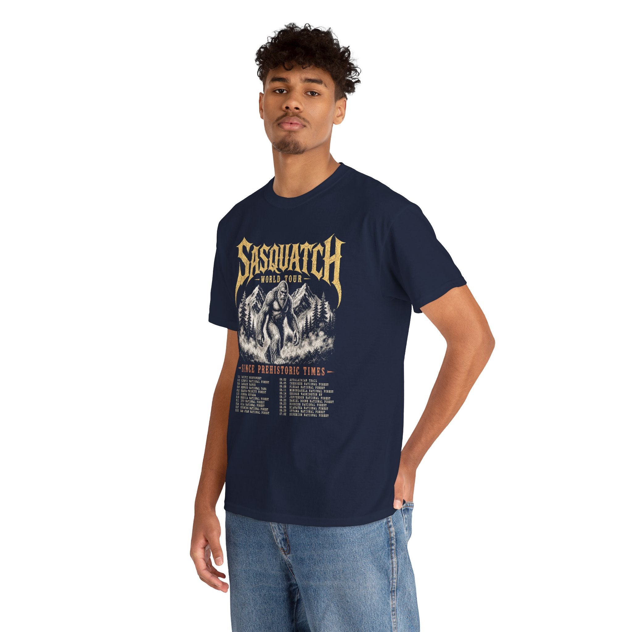 Sasquatch World Tour T-Shirt – Vintage Bootleg Band Tee Bigfoot Graphic