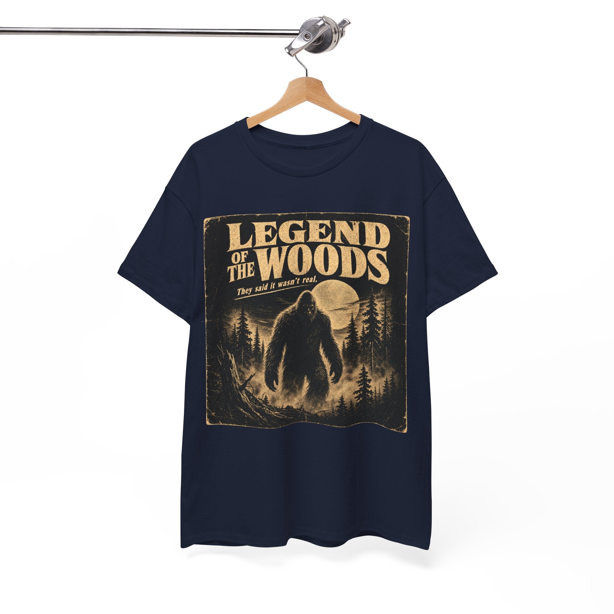 Retro Bigfoot Horror Poster T-Shirt – Legend Of The Woods B-Movie Graphic Tee