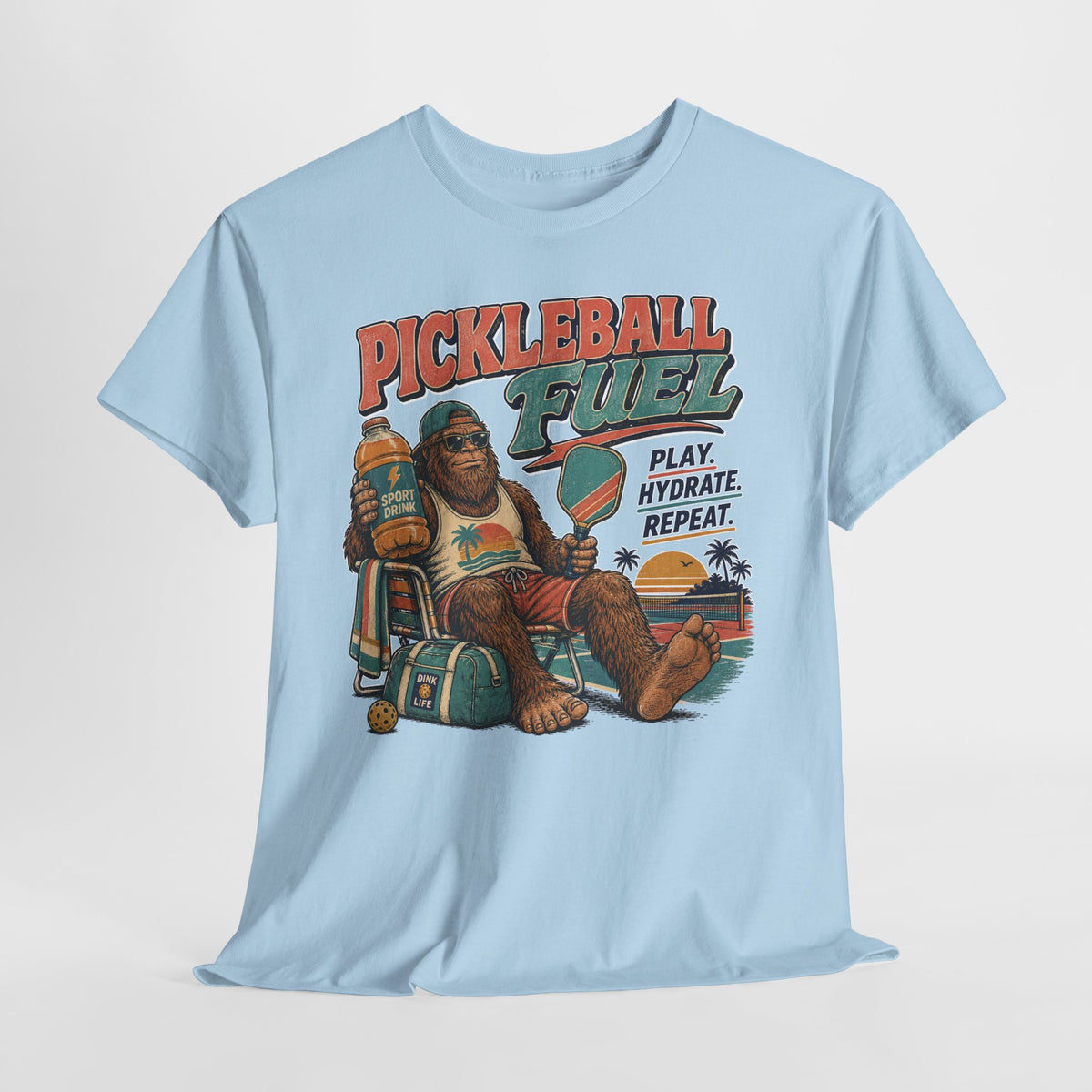 Bigfoot Pickleball Fuel Summer Sports T-Shirt