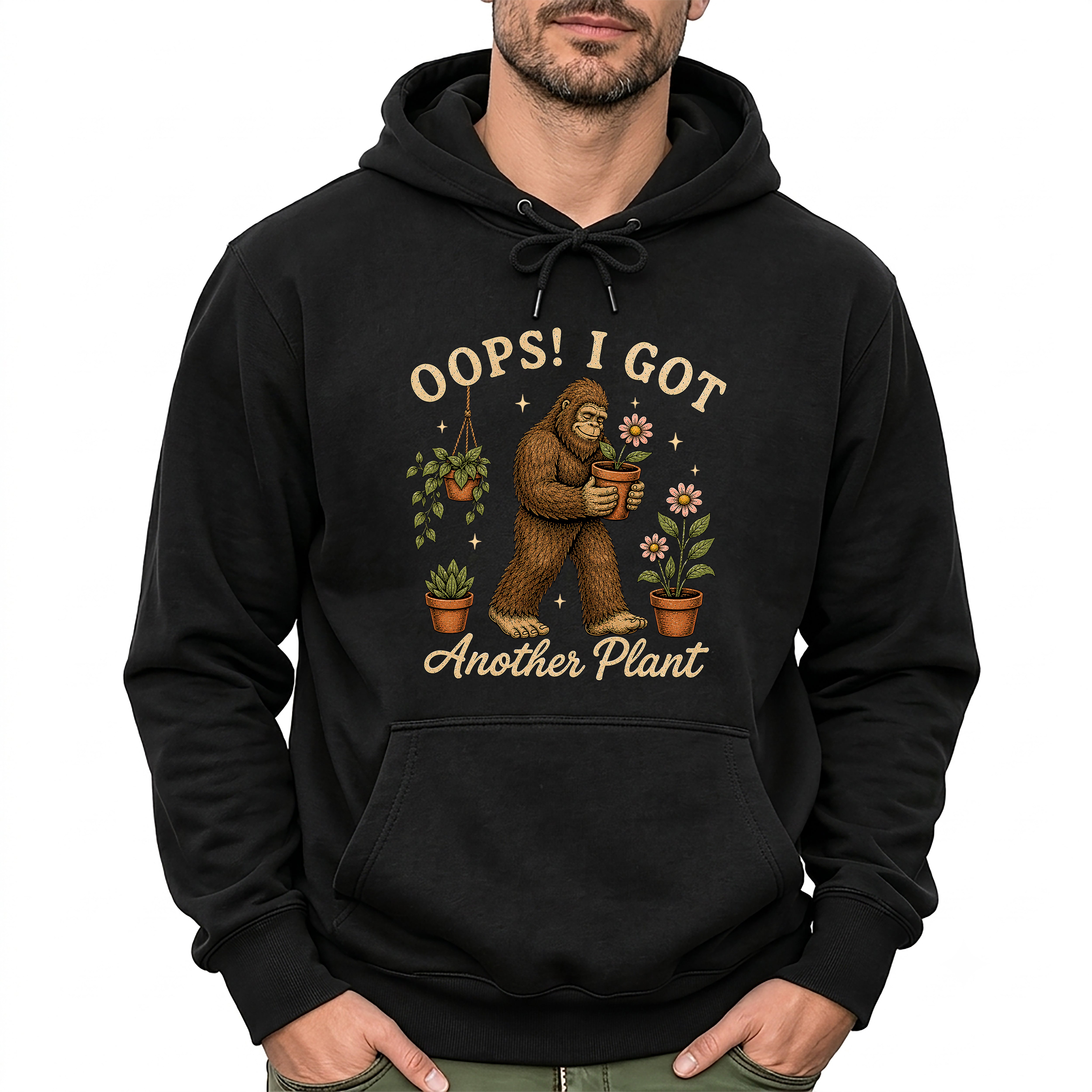 Another Plant Bigfoot Hoodie – Funny Sasquatch Houseplant Lover