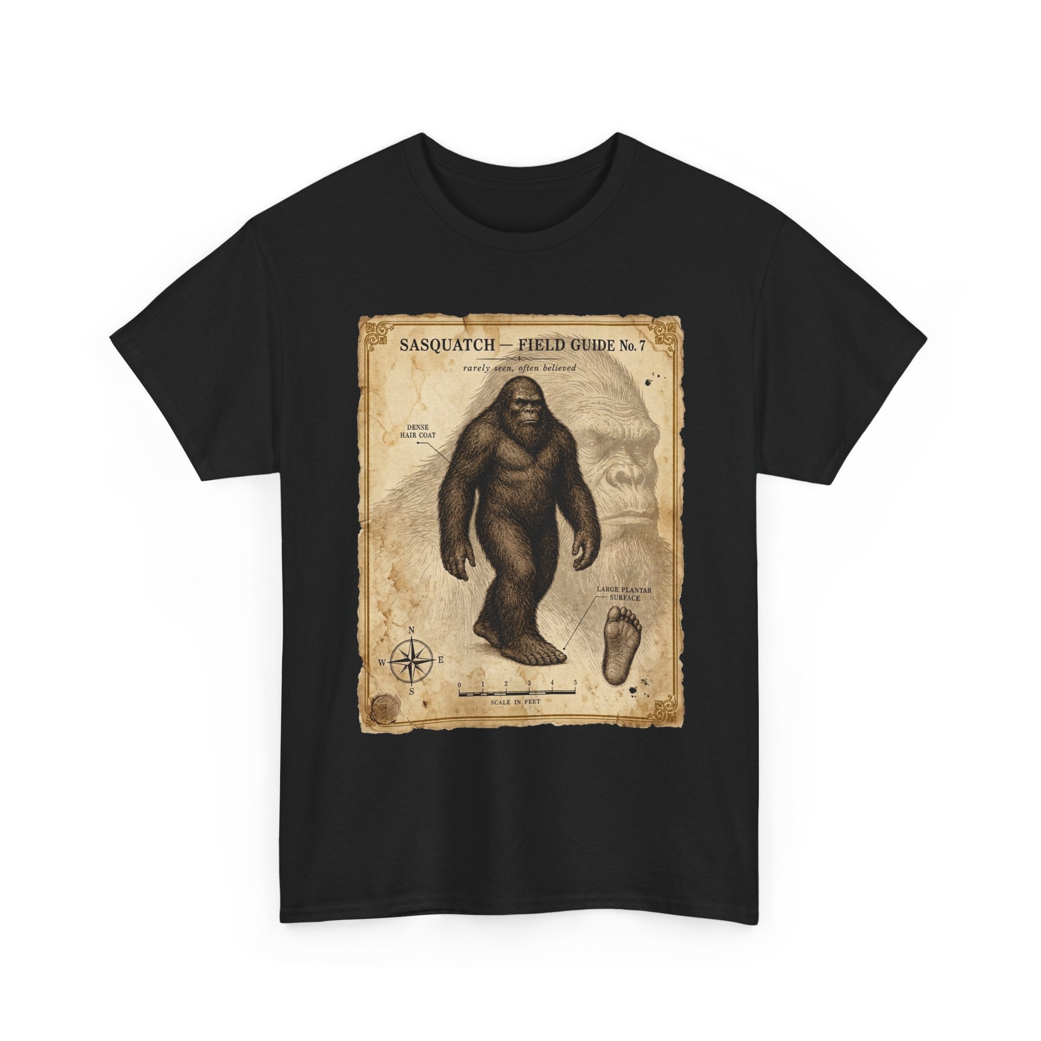 Sasquatch Species Study T-Shirt – Vintage Museum Field Guide Graphic Tee