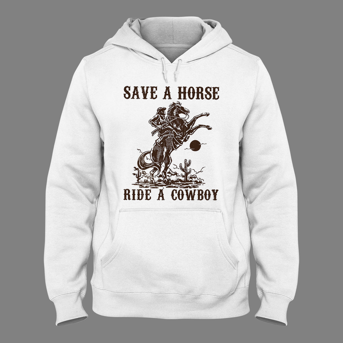 Save a Horse Ride a Cowboy Hoodie, Retro Western Rodeo Graphic, Country Music Lover Unisex Hoodie