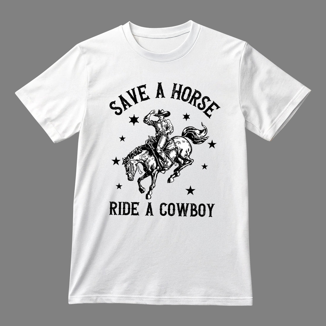 Save a Horse Ride a Cowboy Unisex T-shirt, Funny Cowgirl Western Country Graphic T-shirt