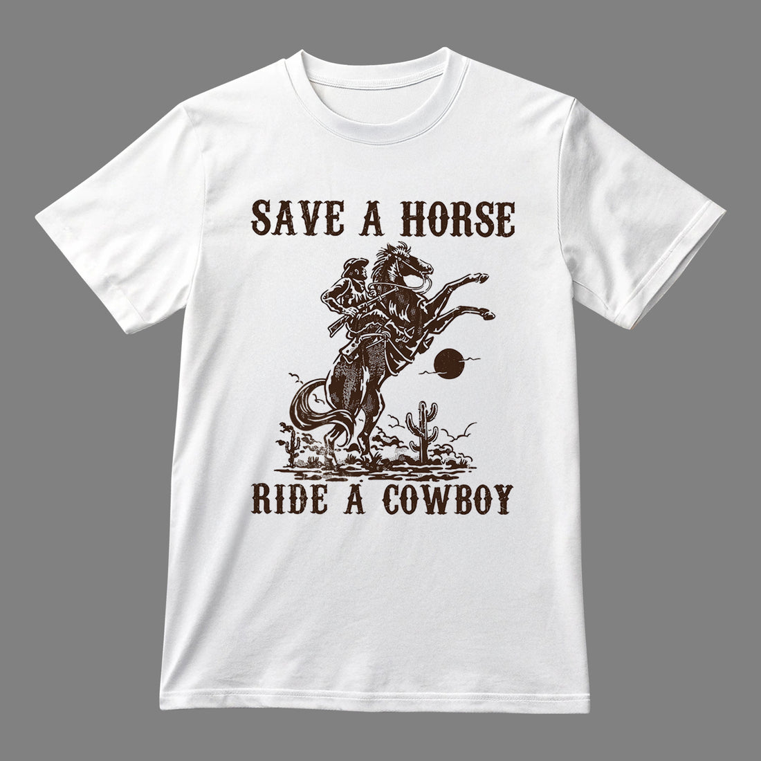 Save a Horse Ride a Cowboy T-shirt, Retro Western Rodeo Graphic, Country Music Lover Unisex T-shirt