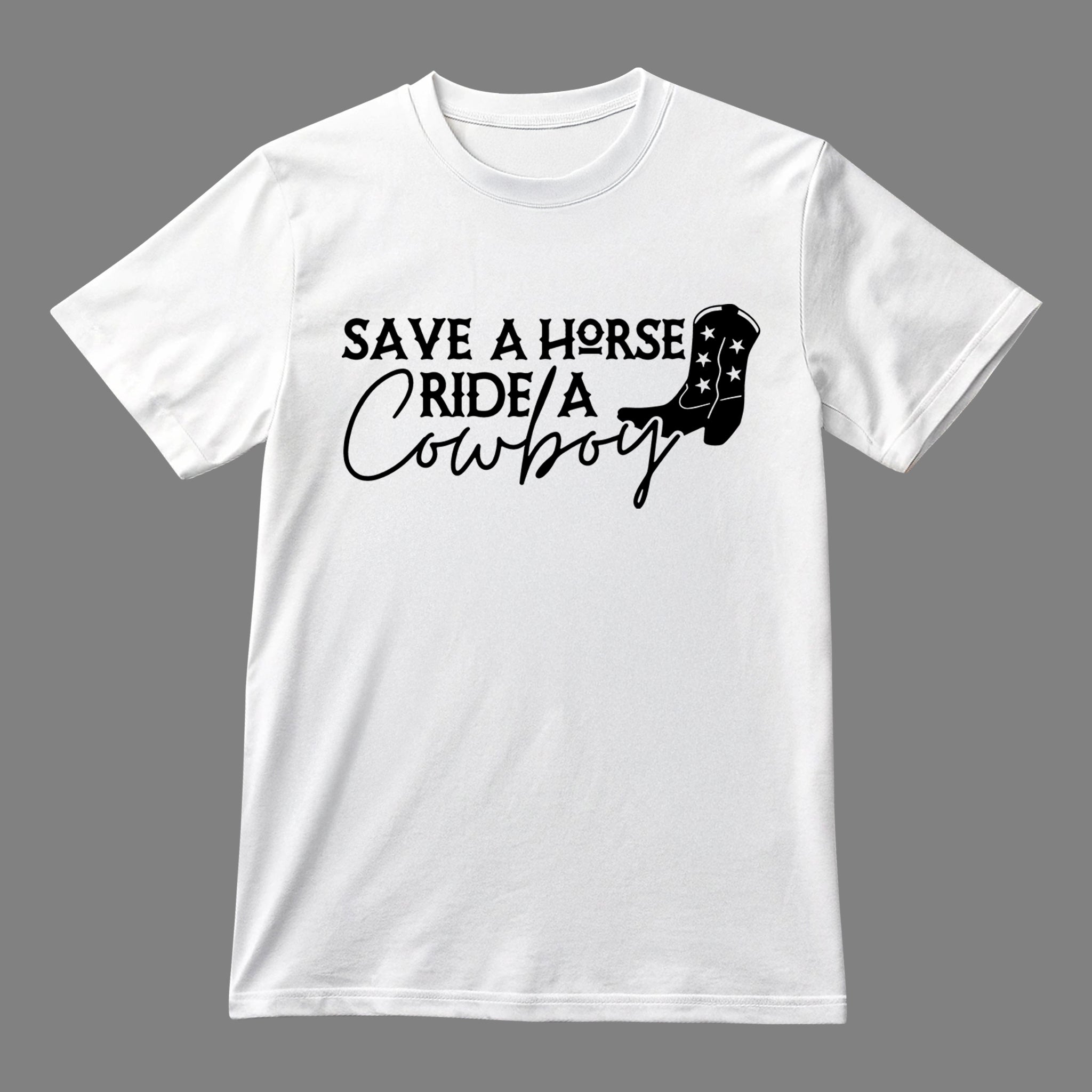 Save a Horse Ride a Cowboy T-shirt, Bachelorette Party Western Graphic, Funny Bridal Party Unisex T-shirt