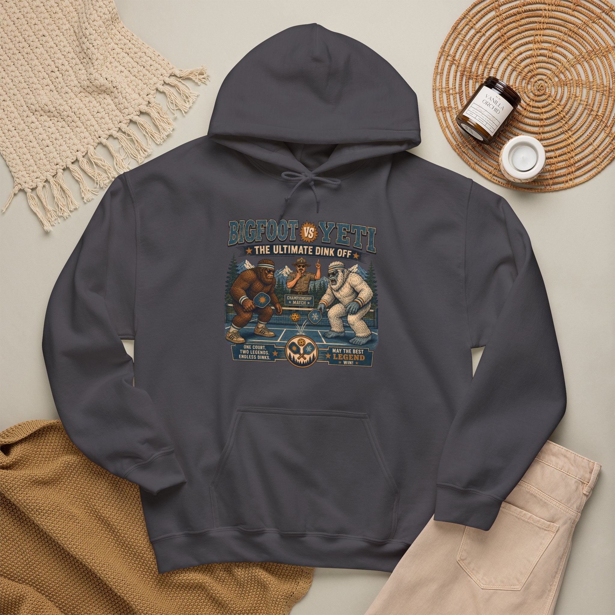 Bigfoot vs Yeti Pickleball Championship Hoodie