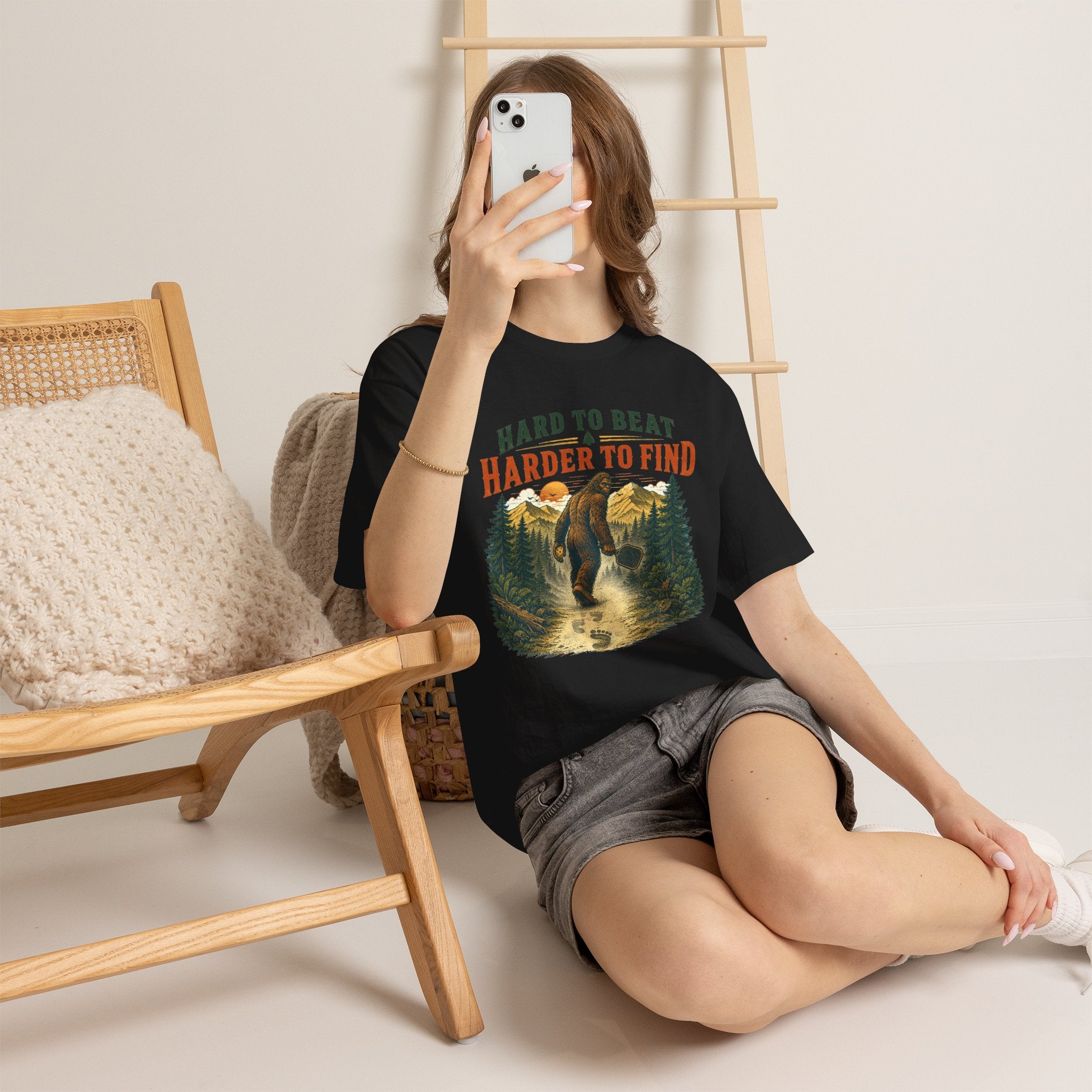 Bigfoot Hard to Beat Harder to Find Pickleball T-Shirt