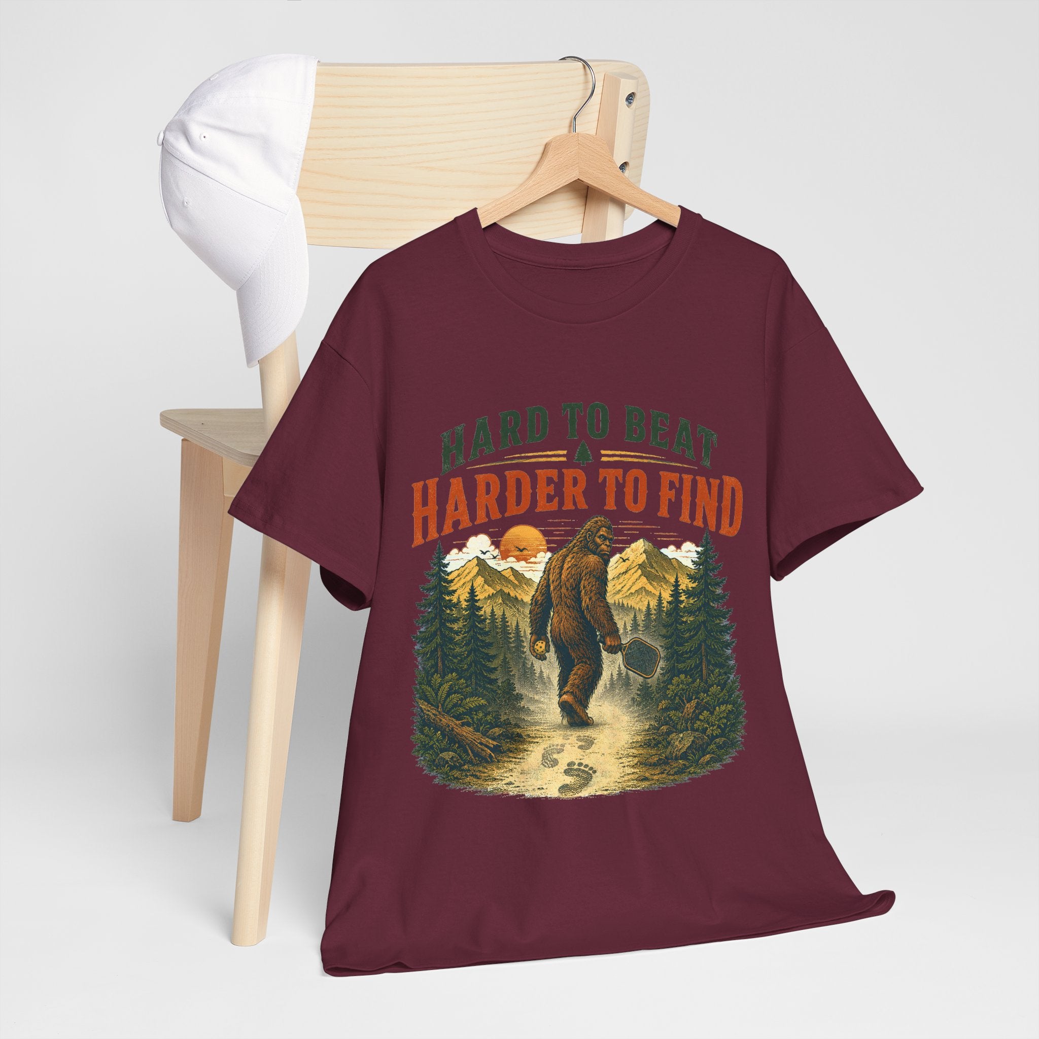 Bigfoot Hard to Beat Harder to Find Pickleball T-Shirt