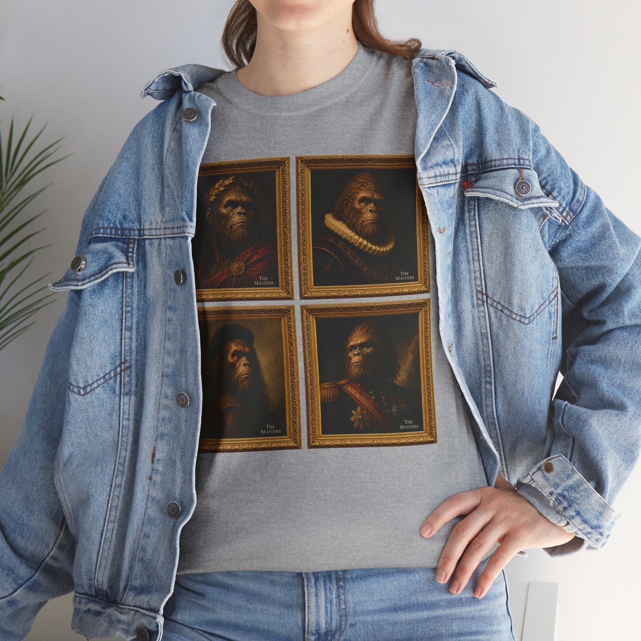 Bigfoot Renaissance Portrait T-Shirt – Classic Art Parody Graphic Tee