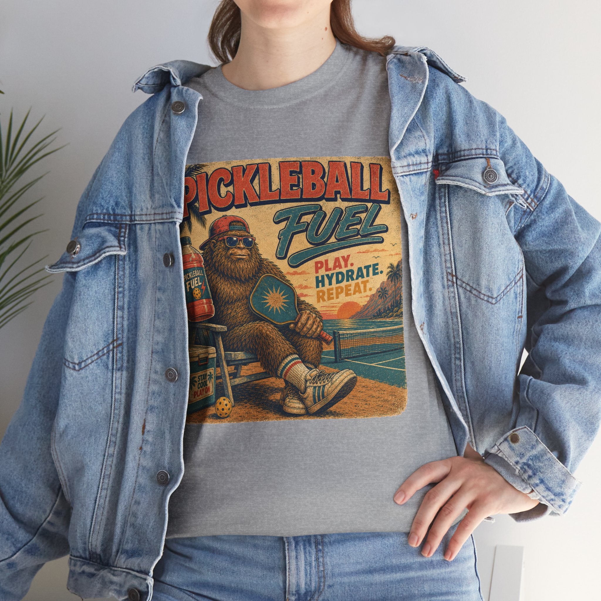 Bigfoot Pickleball Fuel Summer Sports T-Shirt