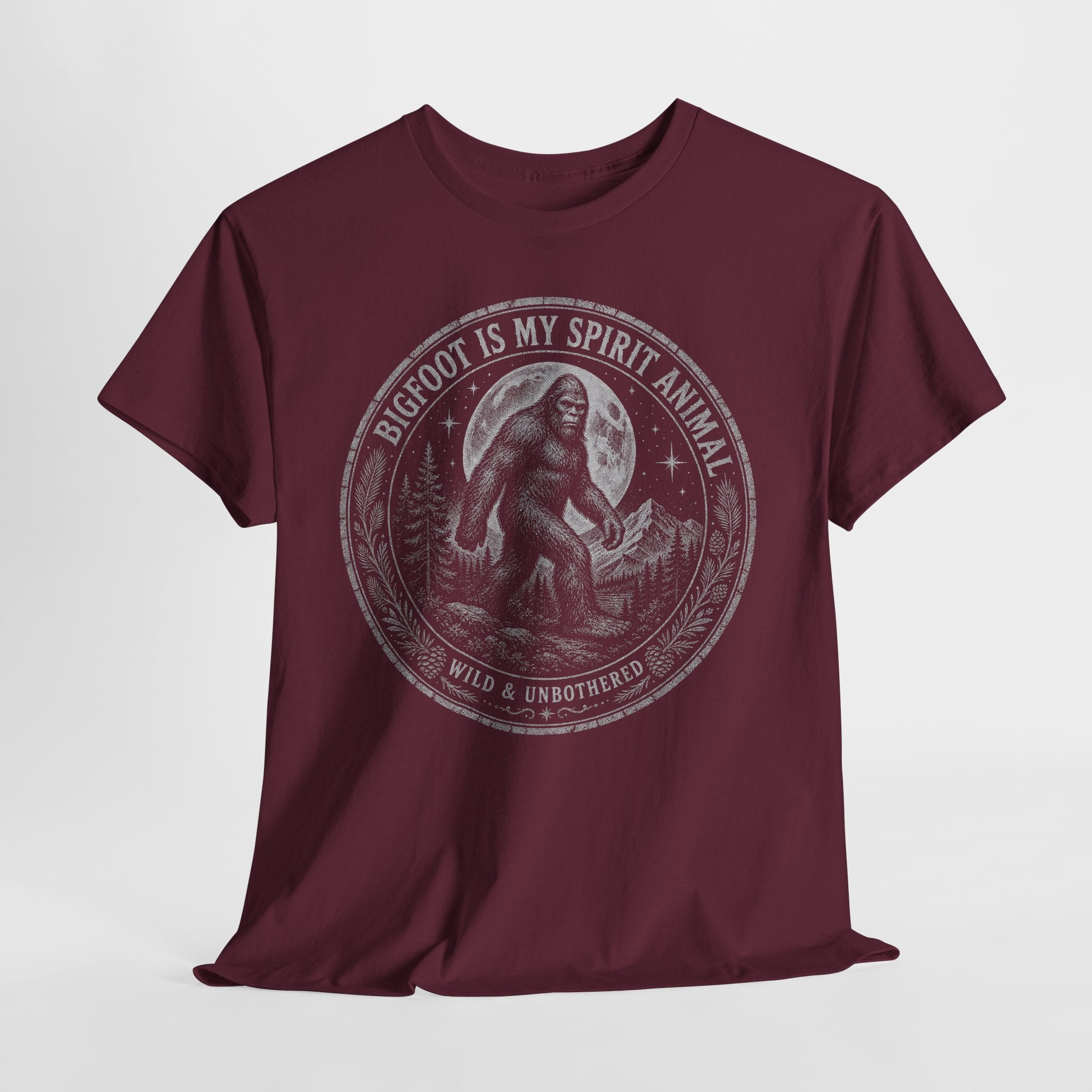Bigfoot Is My Spirit Animal T-Shirt – Wild & Unbothered Graphic Tee