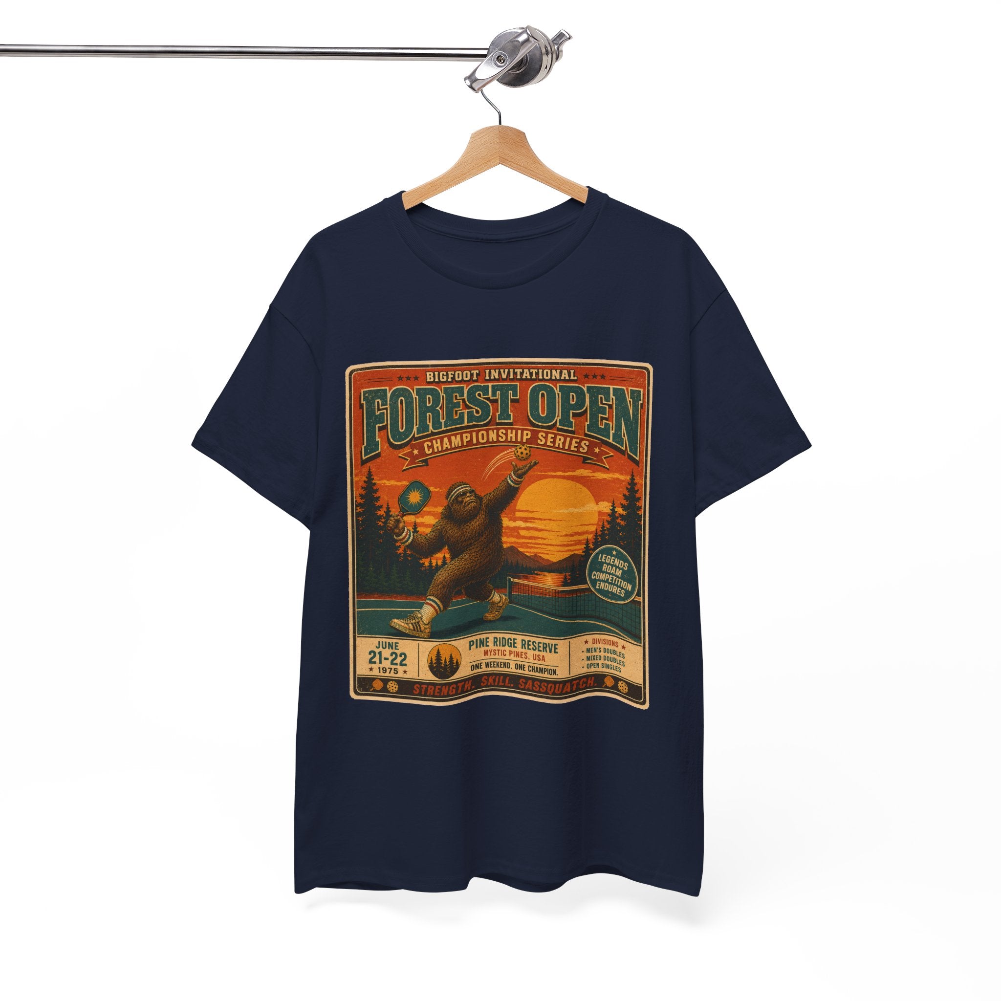 Bigfoot Invitational Forest Open Pickleball T-Shirt