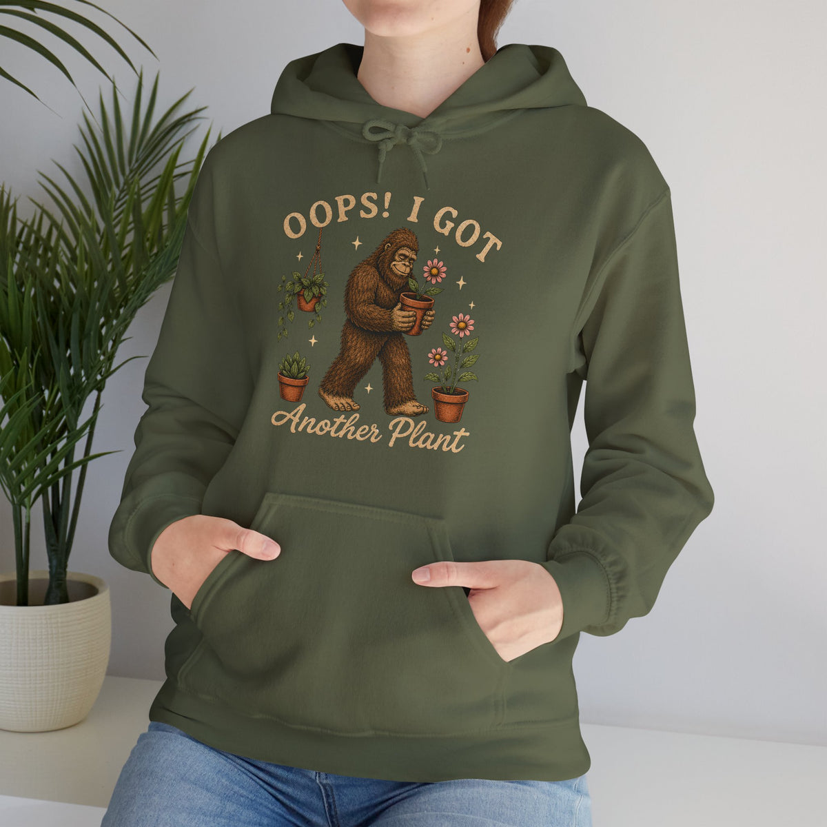 Another Plant Bigfoot Hoodie – Funny Sasquatch Houseplant Lover