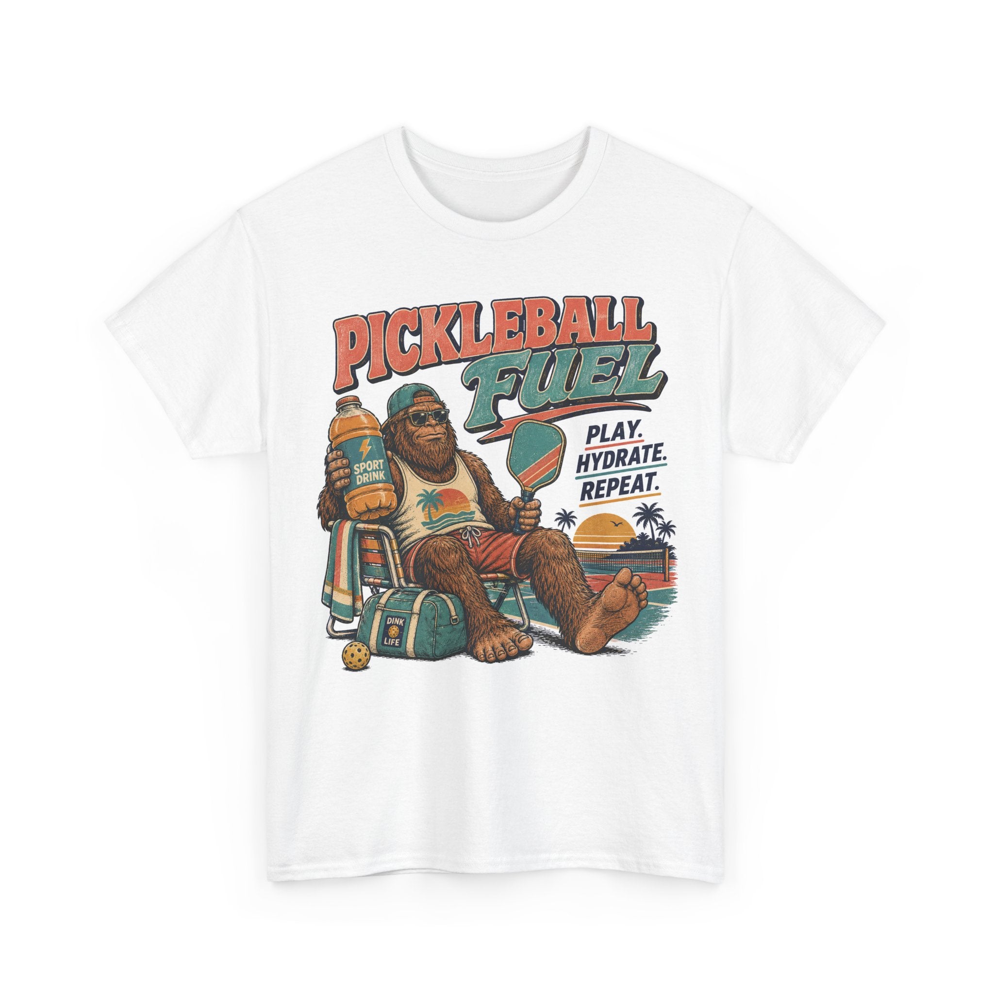Bigfoot Pickleball Fuel Summer Sports T-Shirt