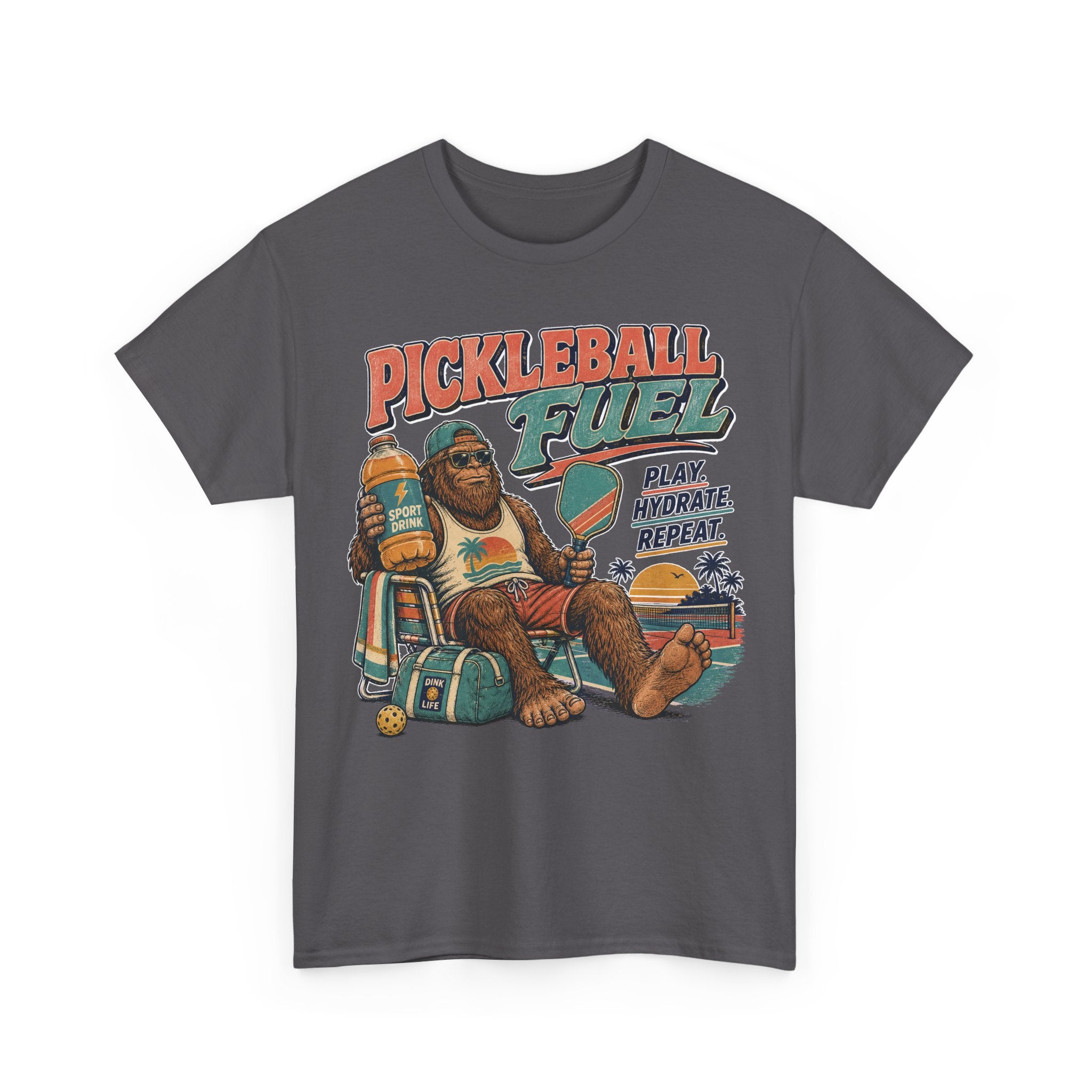 Bigfoot Pickleball Fuel Summer Sports T-Shirt